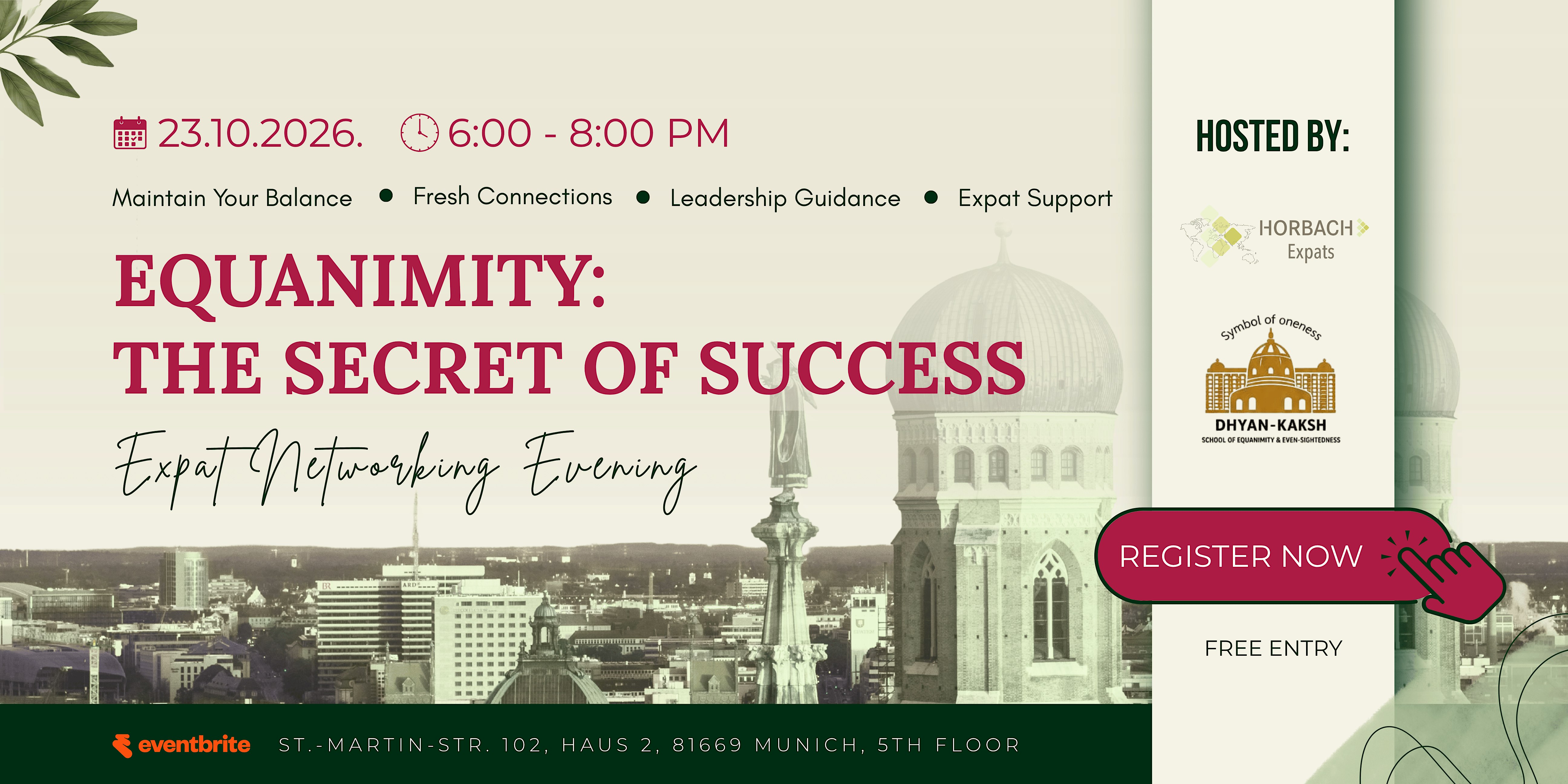 Equanimity:  The Secret of Success - Expat Networking Evening