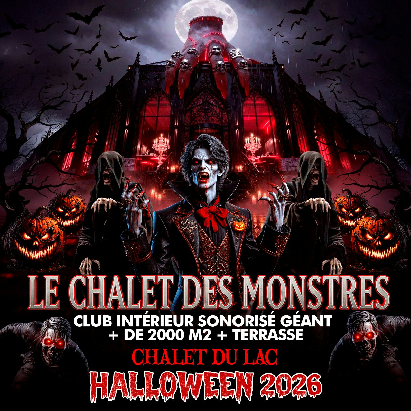 LE CHALET DES MONSTRES HALLOWEEN PARTY GEANTE 