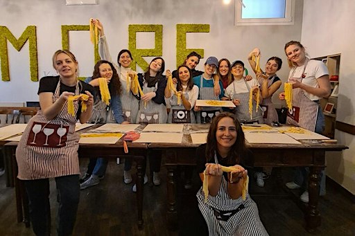 Rome Cooking  Class: Make Fettucine and Tiramisu near Spanish Steps