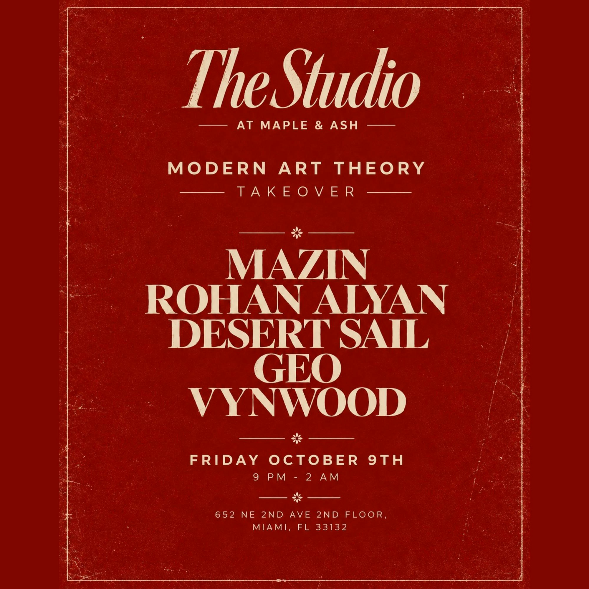 The Studio Modern Art Theory Takeover  