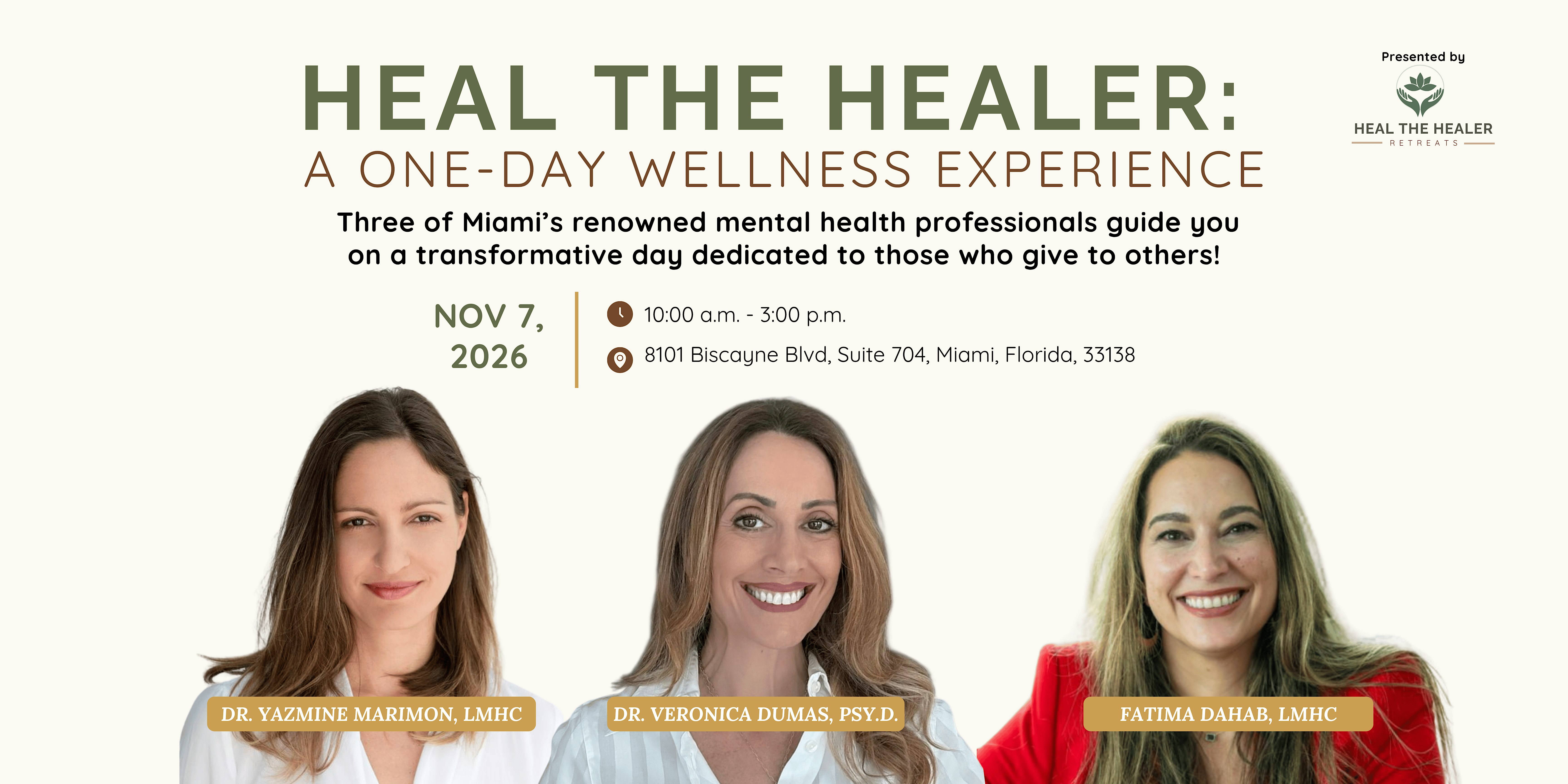2026 Heal the Healer: A One-Day Wellness Experience