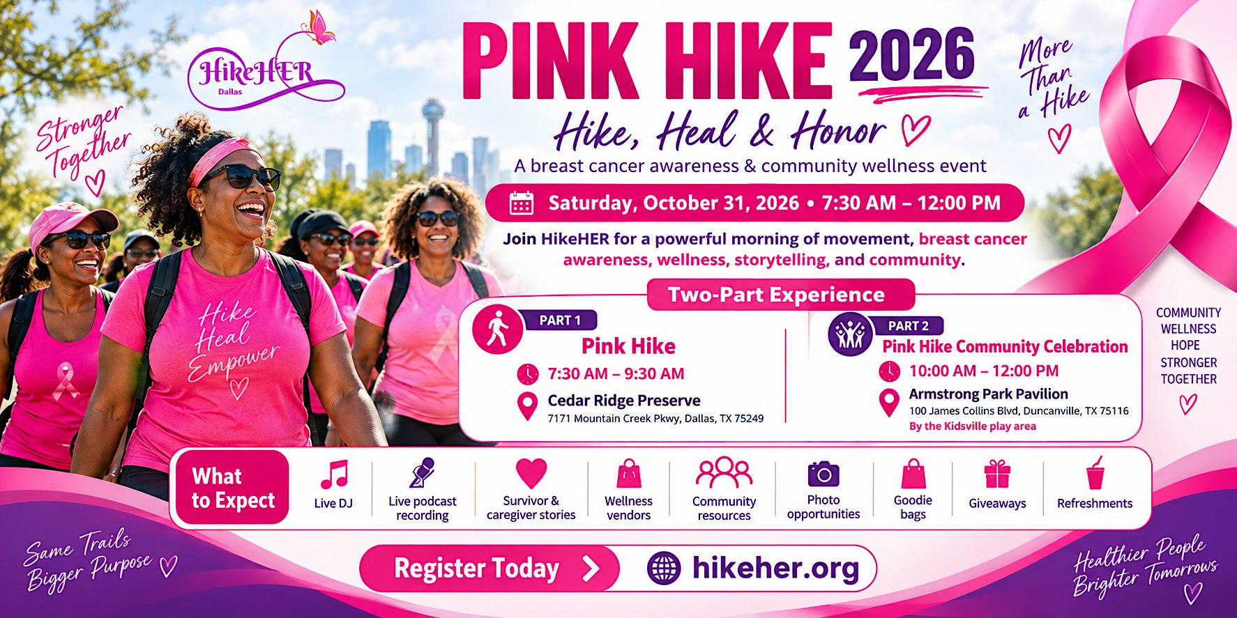 The Pink Hike: Hike, Heal & Honor