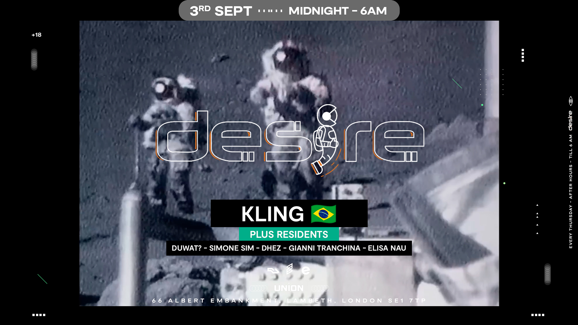 DESIRE - Weekly Thursday After Party - Kling