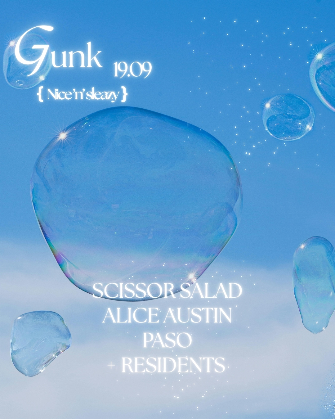 Gunk w/- Scissor Salad, Alice Austin & PASO