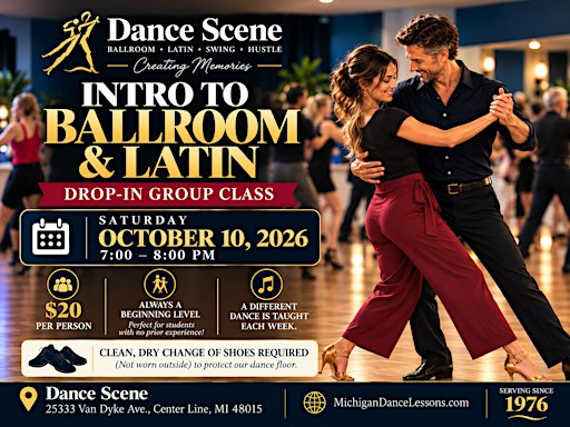 NIGHT CLUB TWO STEP - (BEG. LEVEL)  Group Class (DROP-IN CLASS)