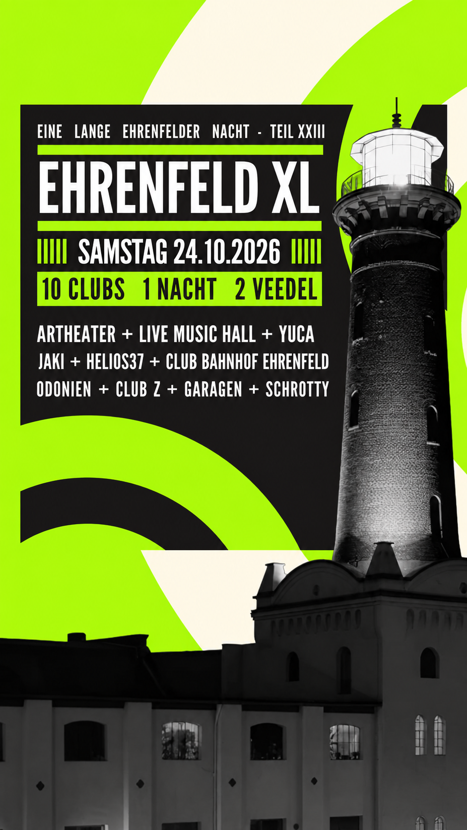Ehrenfeld XL - The Cologne Club Festival - 10 Clubs, 1 Night, 1 Ticket