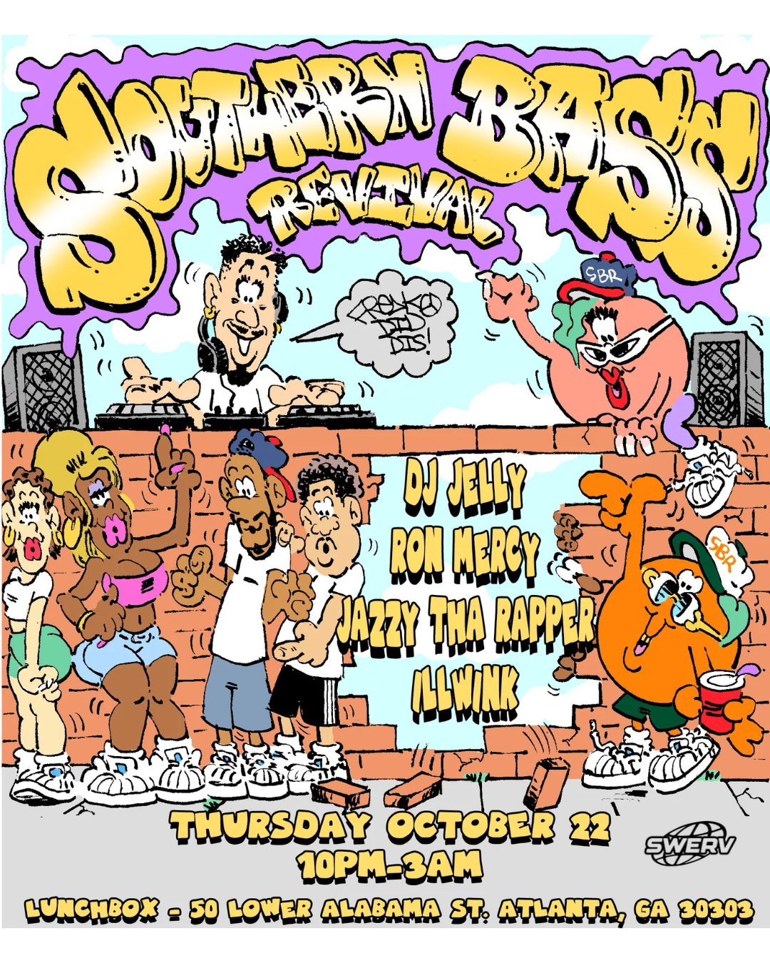 Southern Bass Revival vol 2 Release Party feat. DJ Jelly, Ron Mercy, Jazzy Tha Rapper & iLLWiNK 🍑🍊