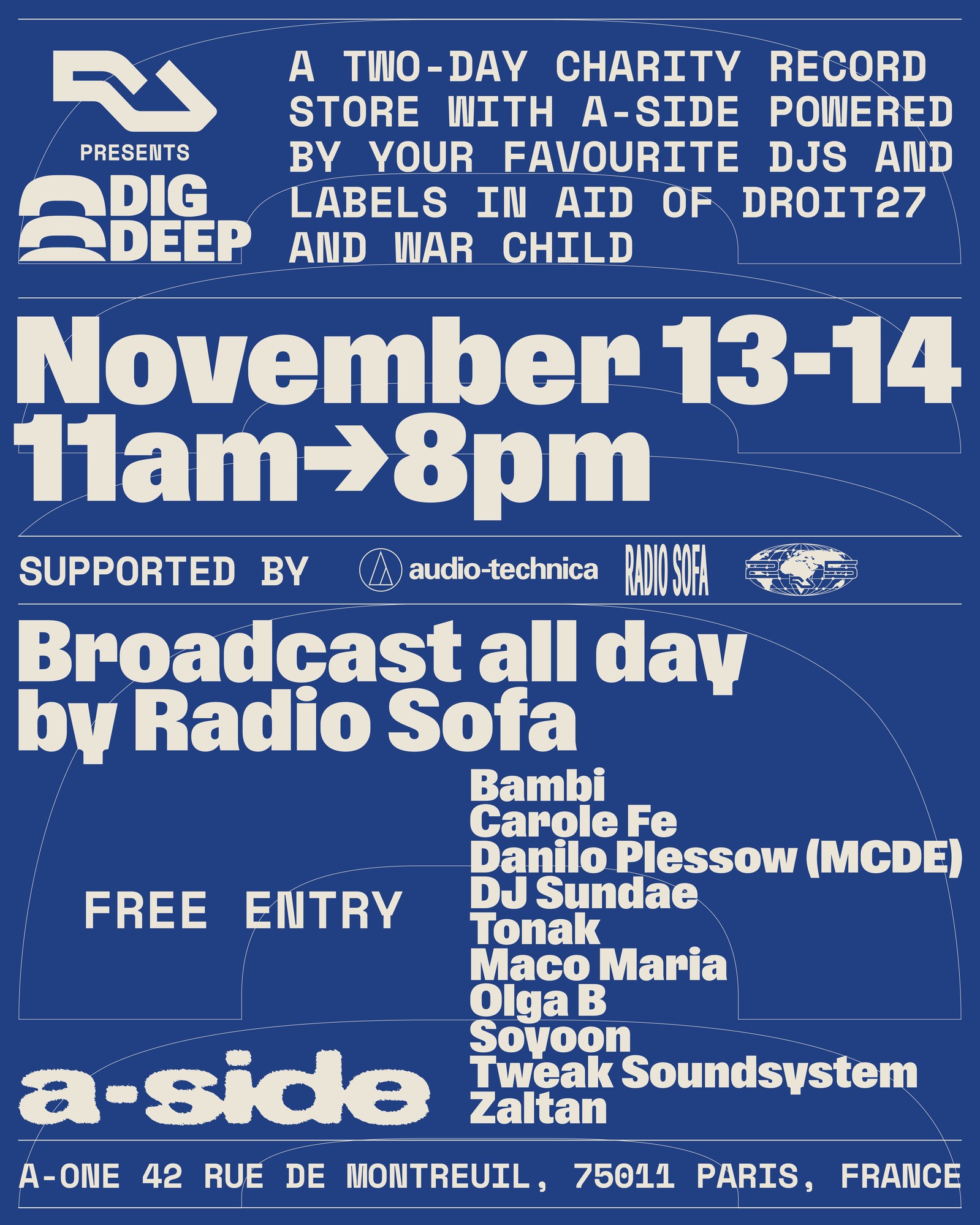 RA25 x Dig Deep: Free Pop-Up Charity Record Store with a-side