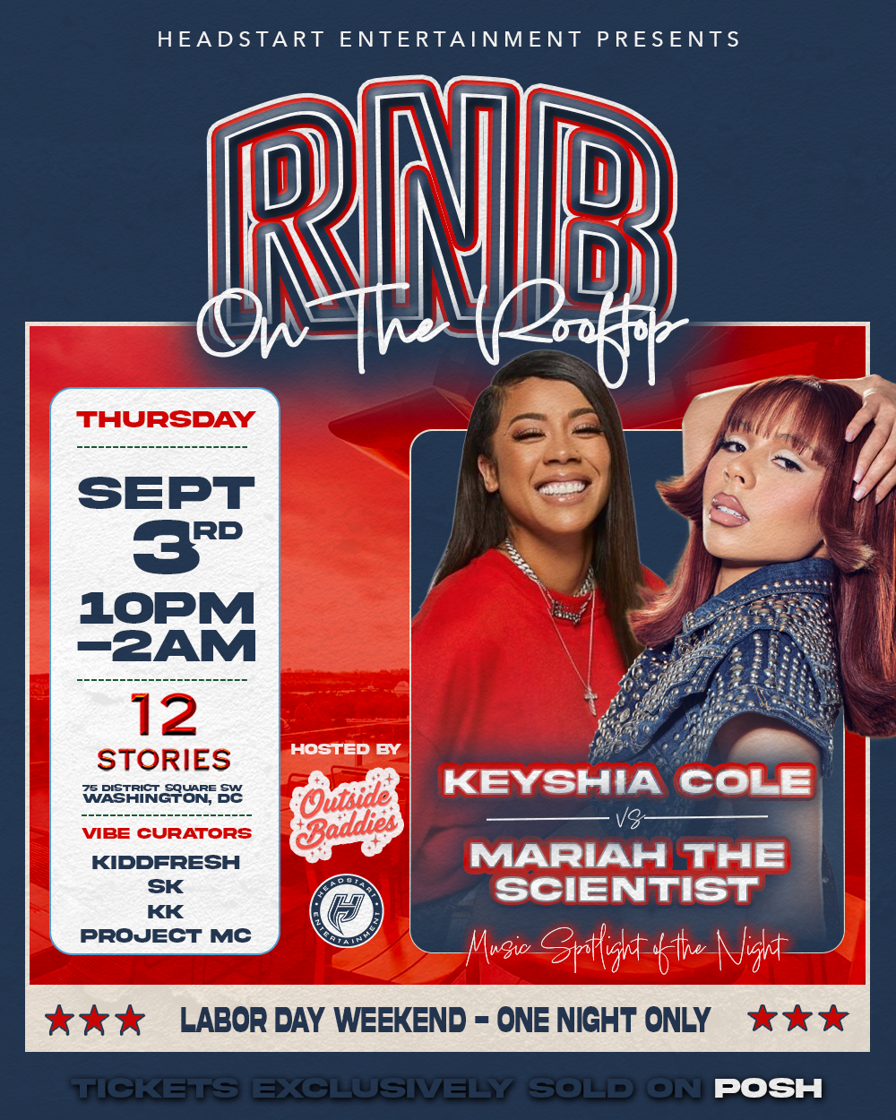 R&B On The Rooftop! Labor Day Weekend!