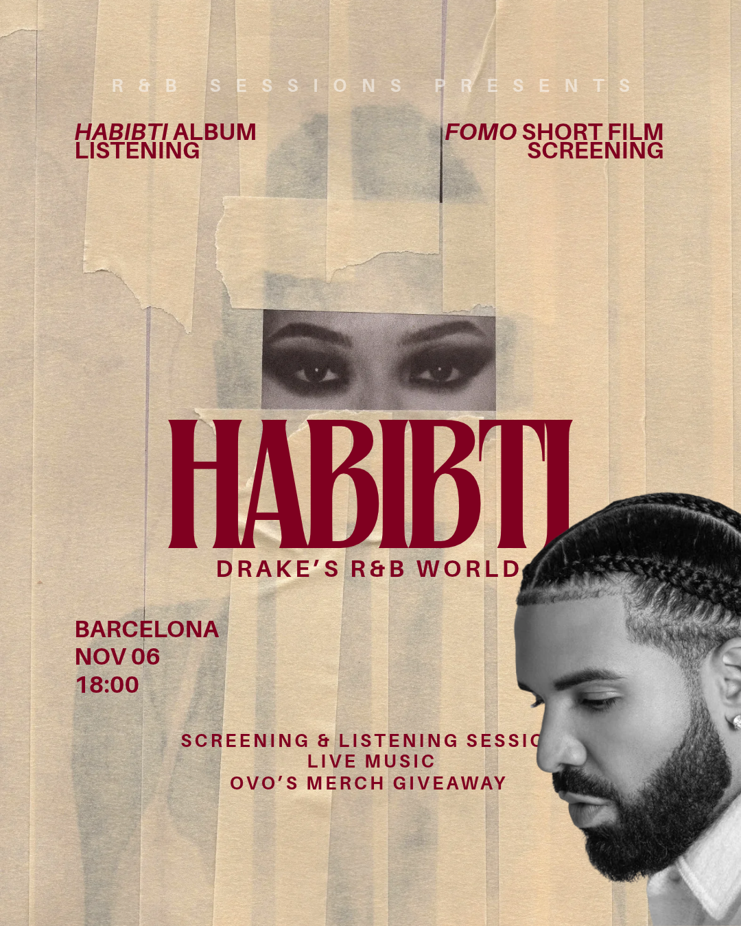 DRAKE'S R&B WORLD - FILM SCREENING & LISTENING SESSION - SESIÓN DE ESCUCHA