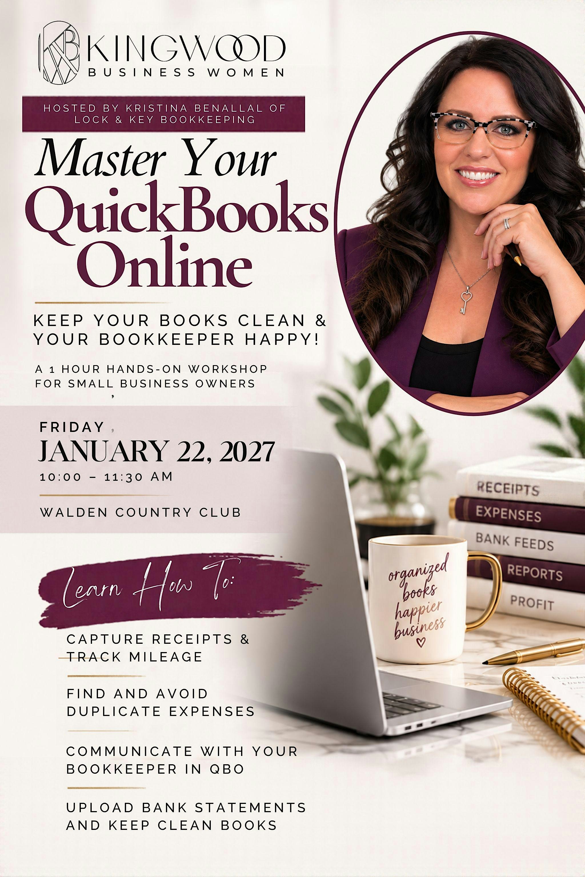 KBW Workshop - Master Your QuickBooks Online
