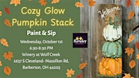 Cozy Glow Pumpkin Stack Paint & Sip
