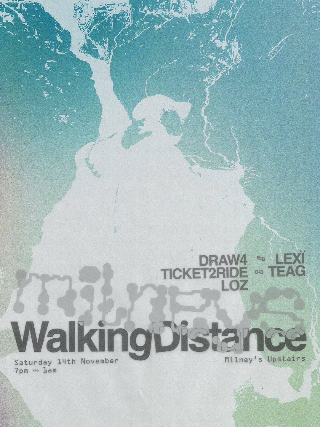 Walking Distance - Milneys Upstairs