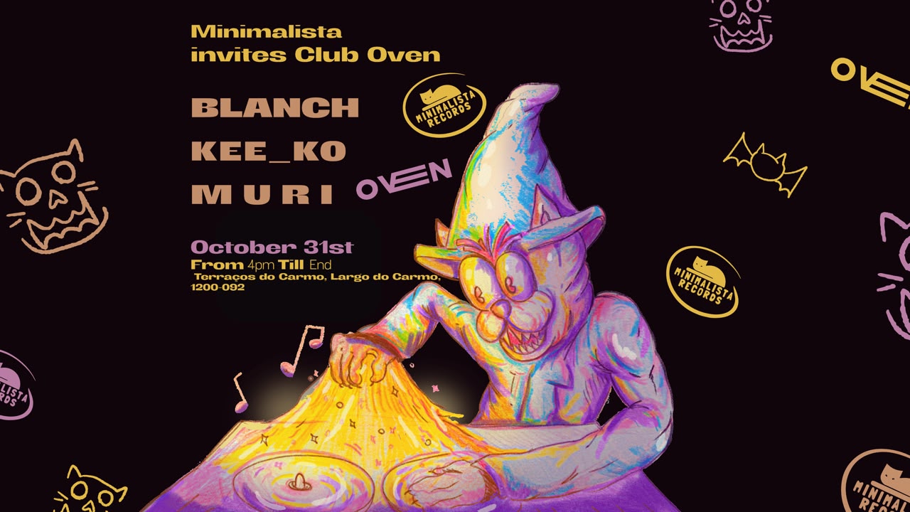 Minimalista invites Club Oven - Halloween