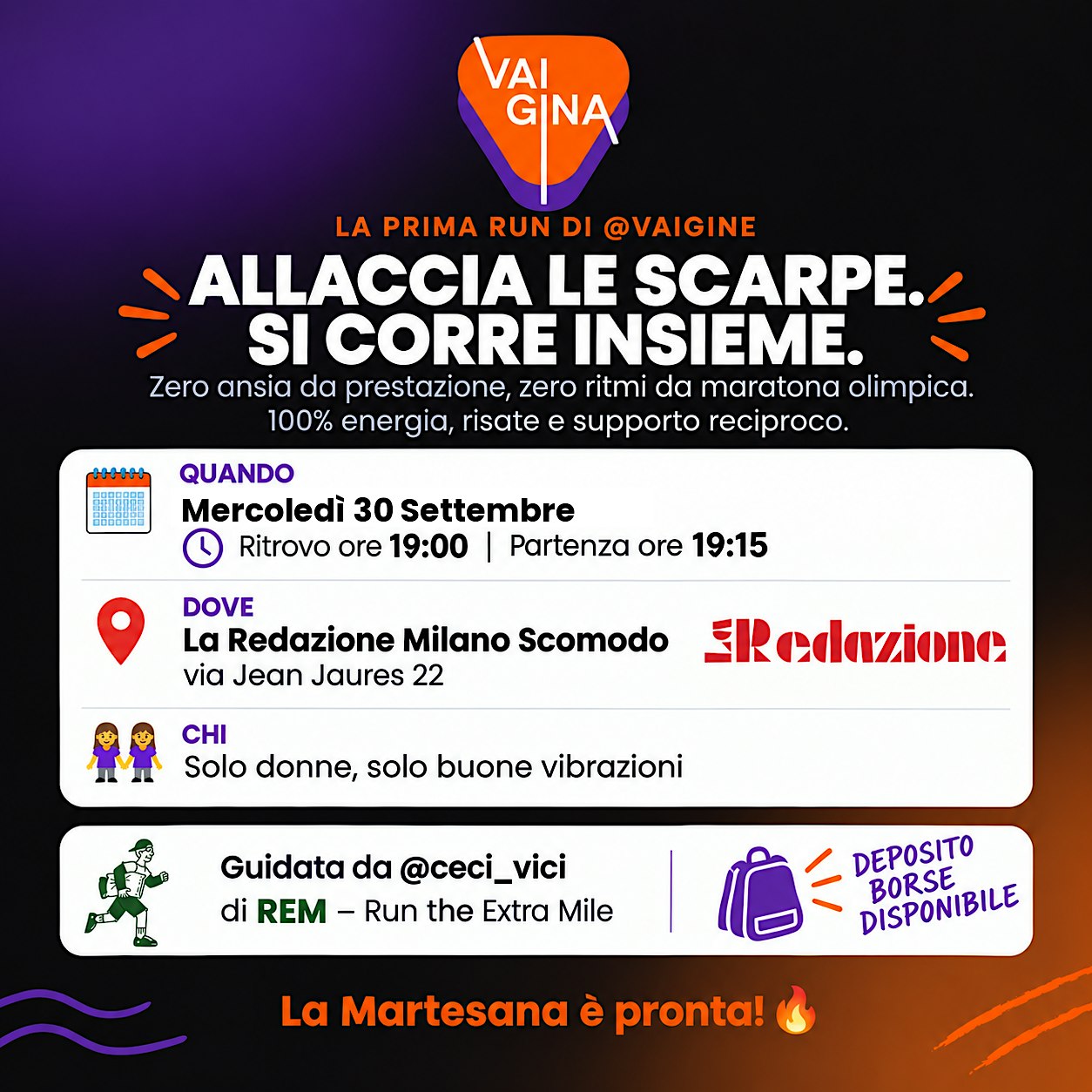 La prima run delle VAIGINE!