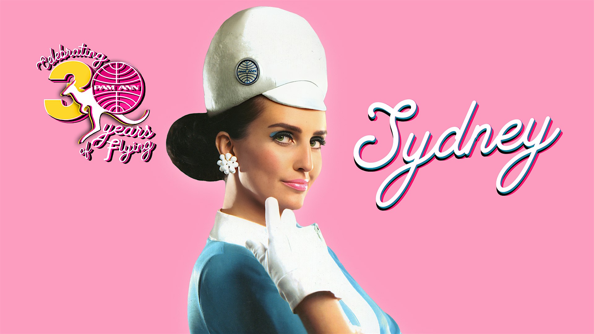 PAM ANN CELEBRATING 30 YEARS OF FLYING - SYDNEY