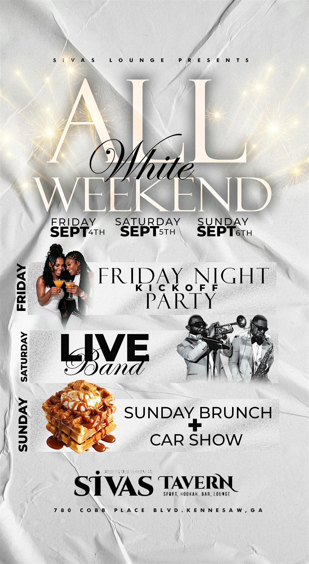 SIVAS Memorial Day ALL White Weekend