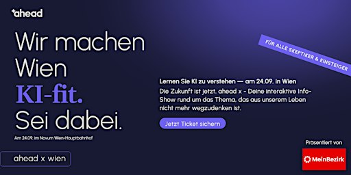 ahead x wien - KI erleben & Zukunft verstehen