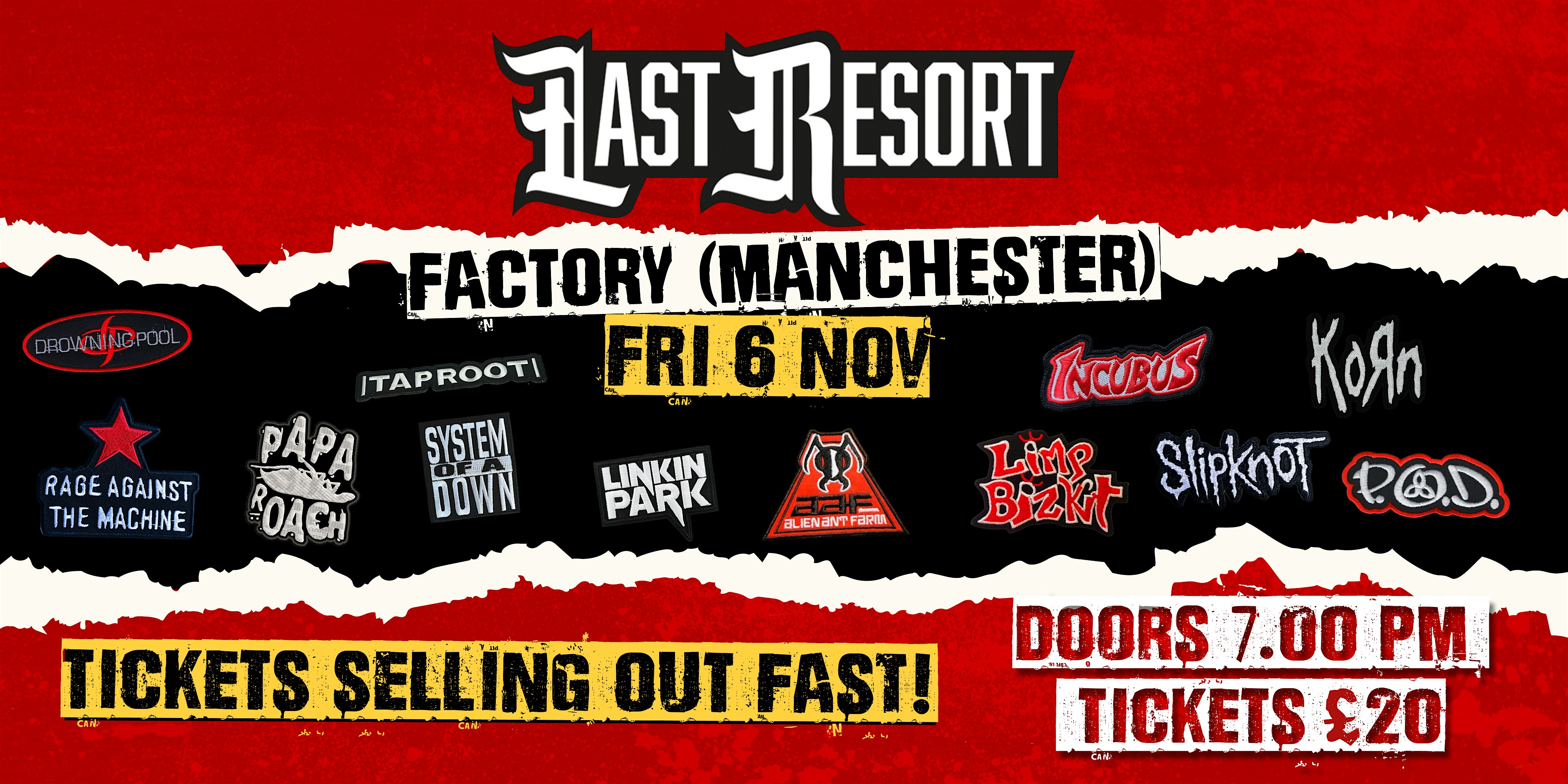 Last Resort - Nu Metal Tribute at Fac251 (Manchester)