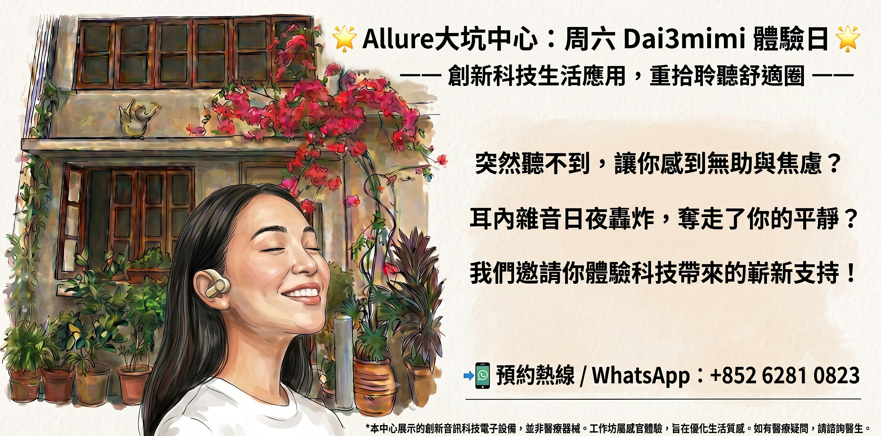 周六 Dai3mimi 體驗日：限時優惠＋現金券【Allure大坑】