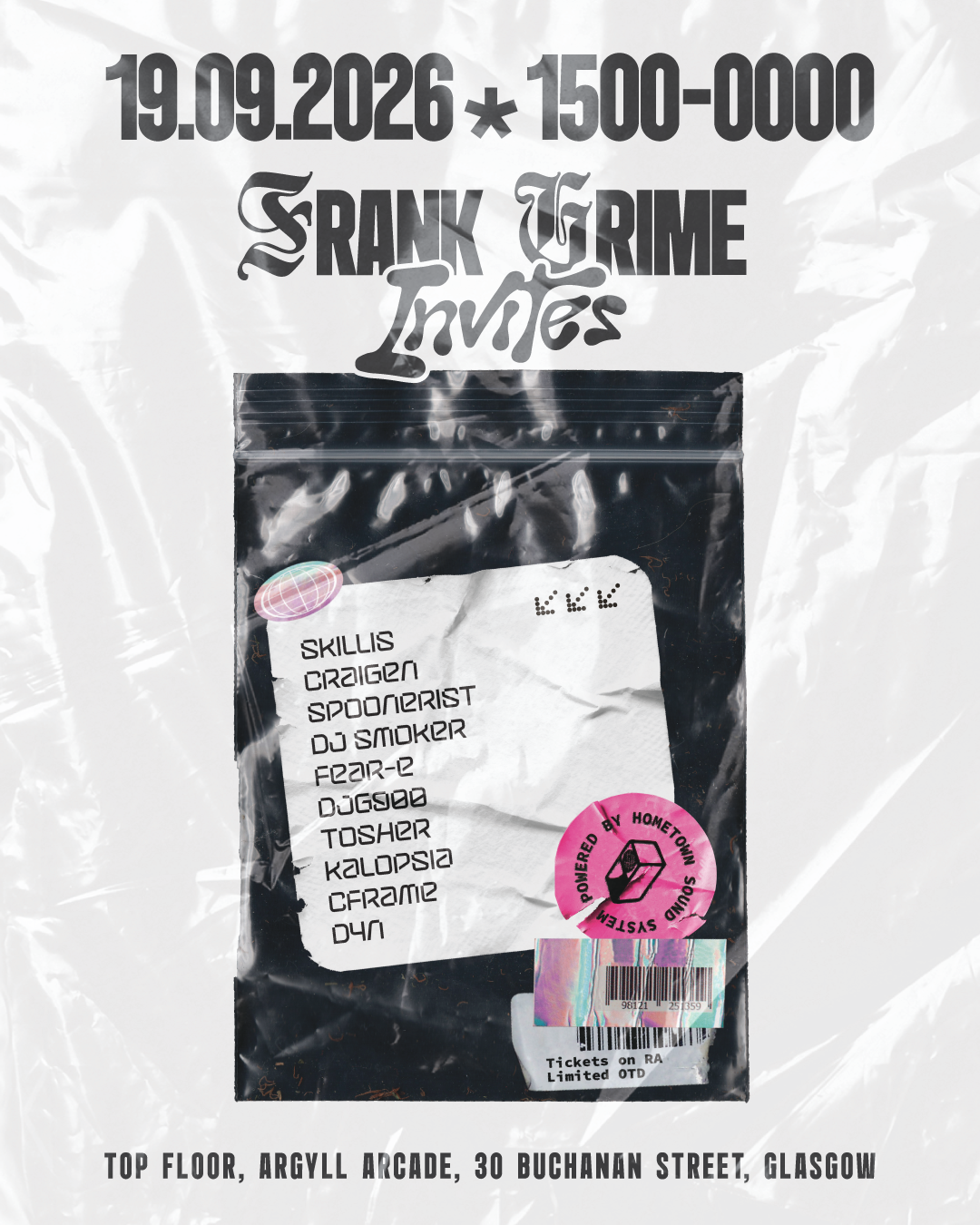 Frank Grime Invites - Skillis + Fear E + DJ Smoker 