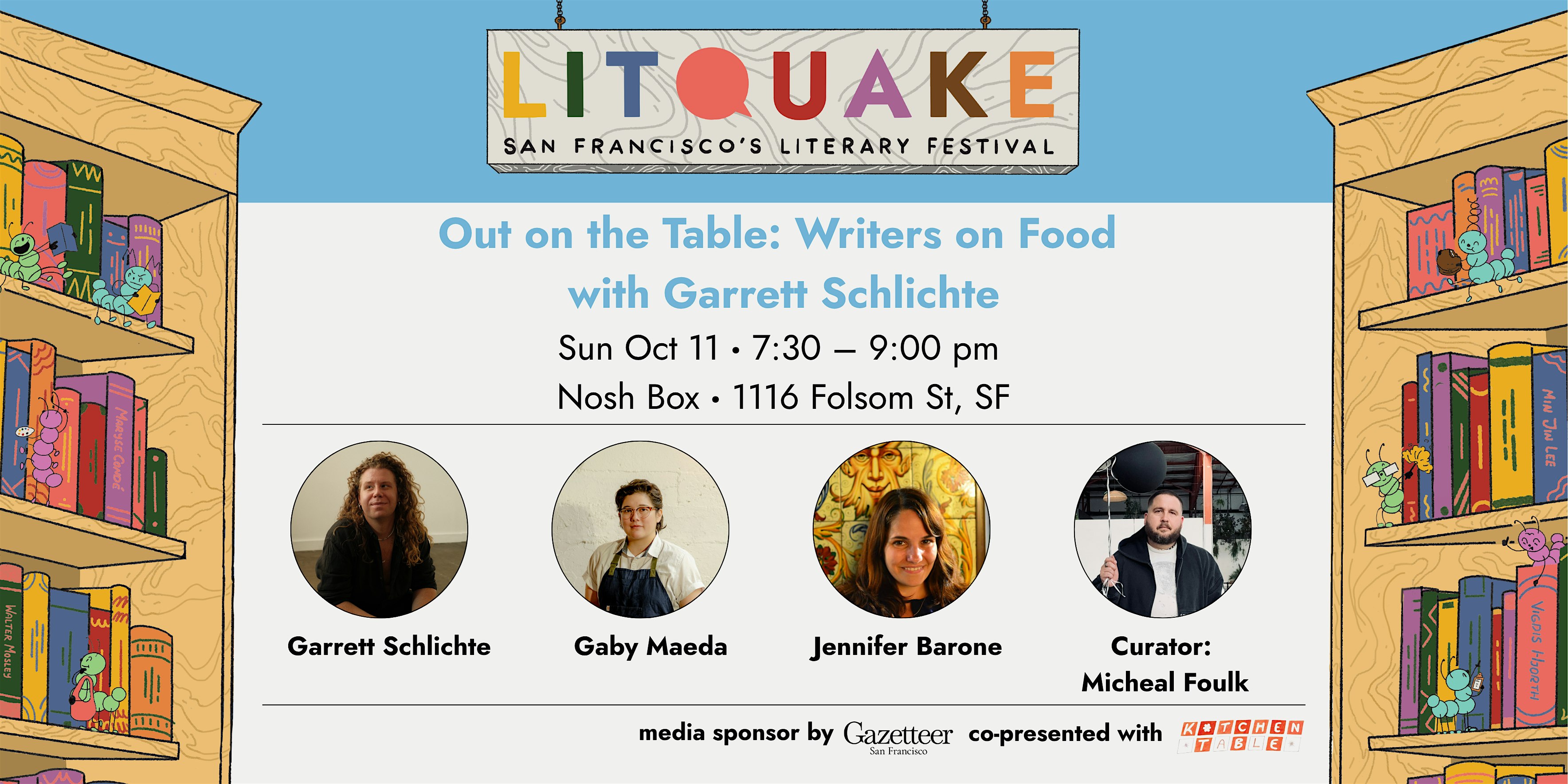 Out on the Table: Writers on Food with Garrett Schlichte