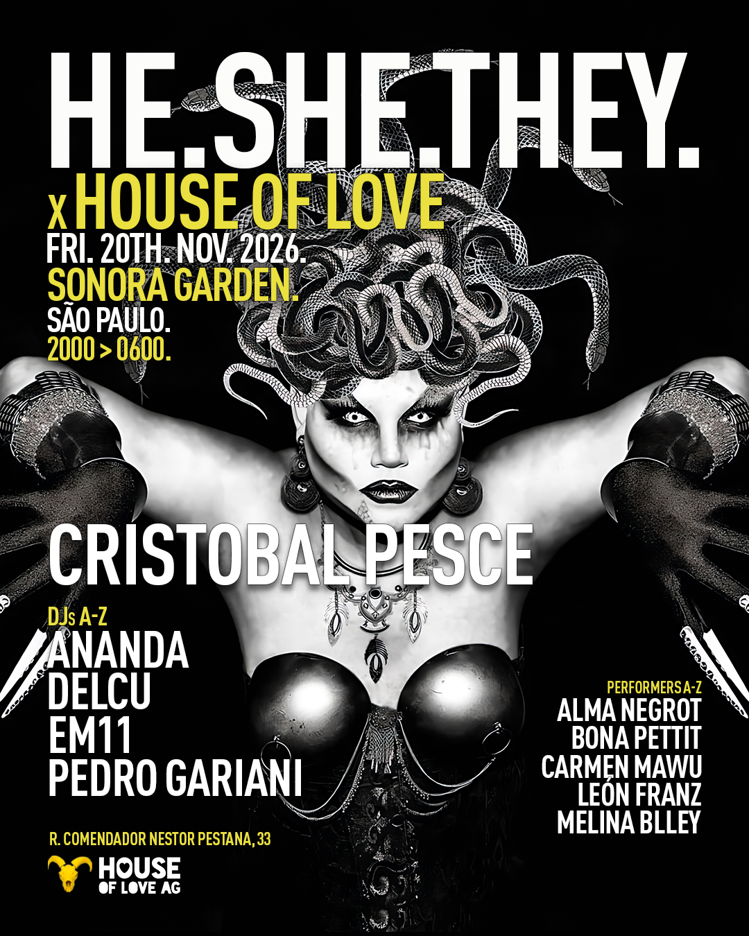 HE.SHE.THEY. PRESENTS Cristobal Pesce