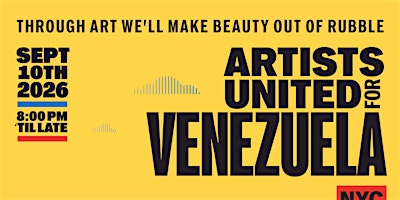 Artists United for Venezuela - NYC Edition
