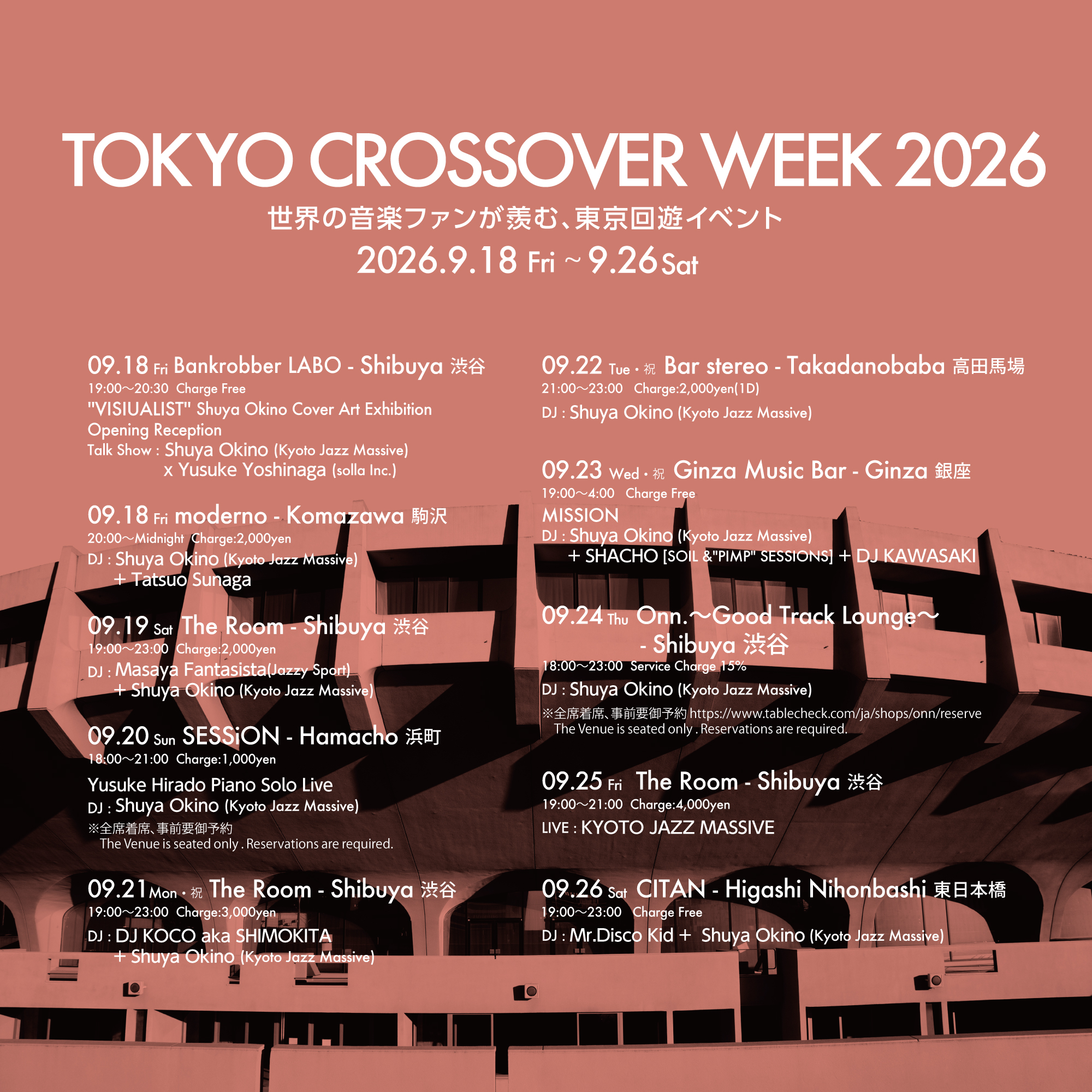 Tokyo Crossover Week 2026 at CITAN