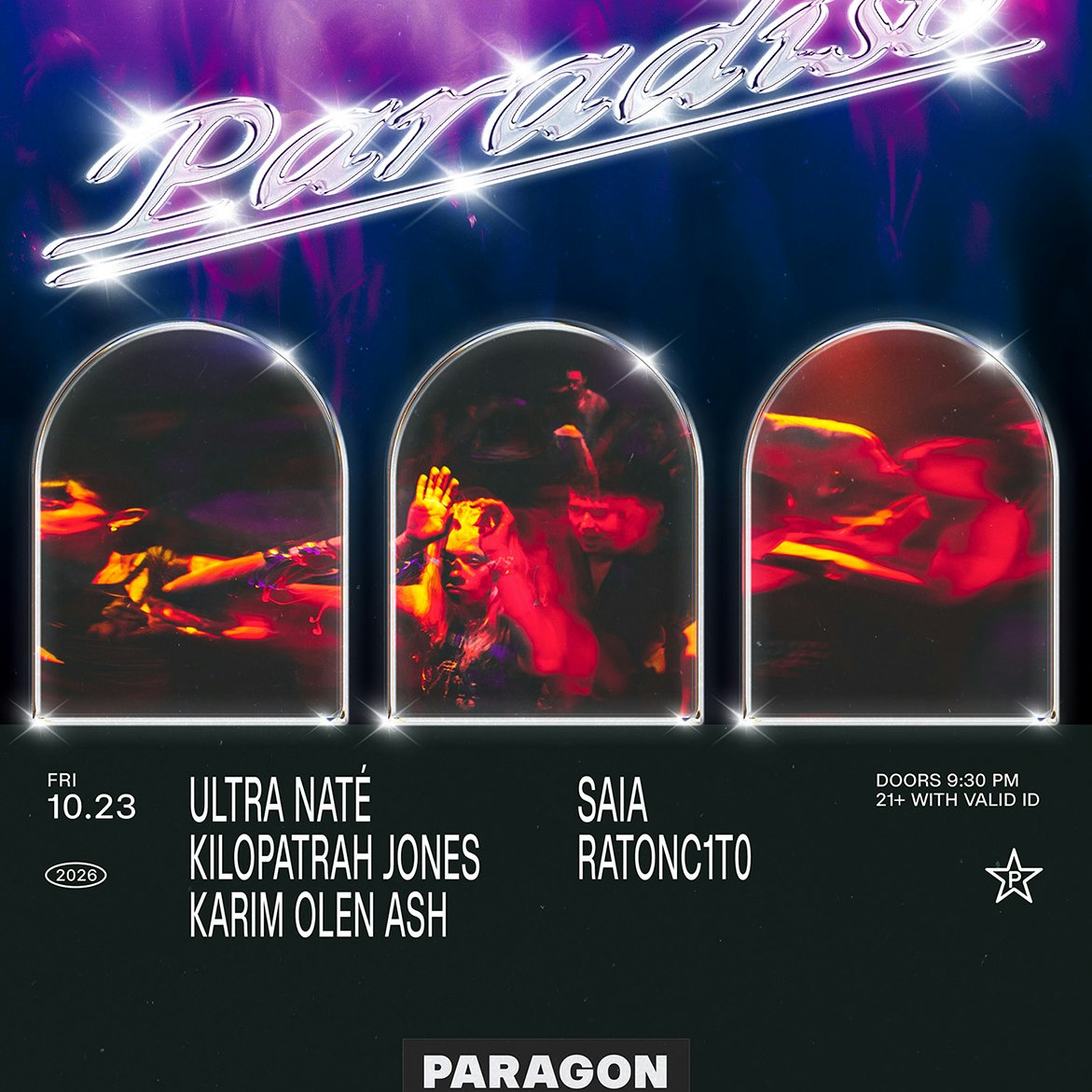 Paradiso: Ultra Naté, Kilopatrah Jones + RATONC1T0
