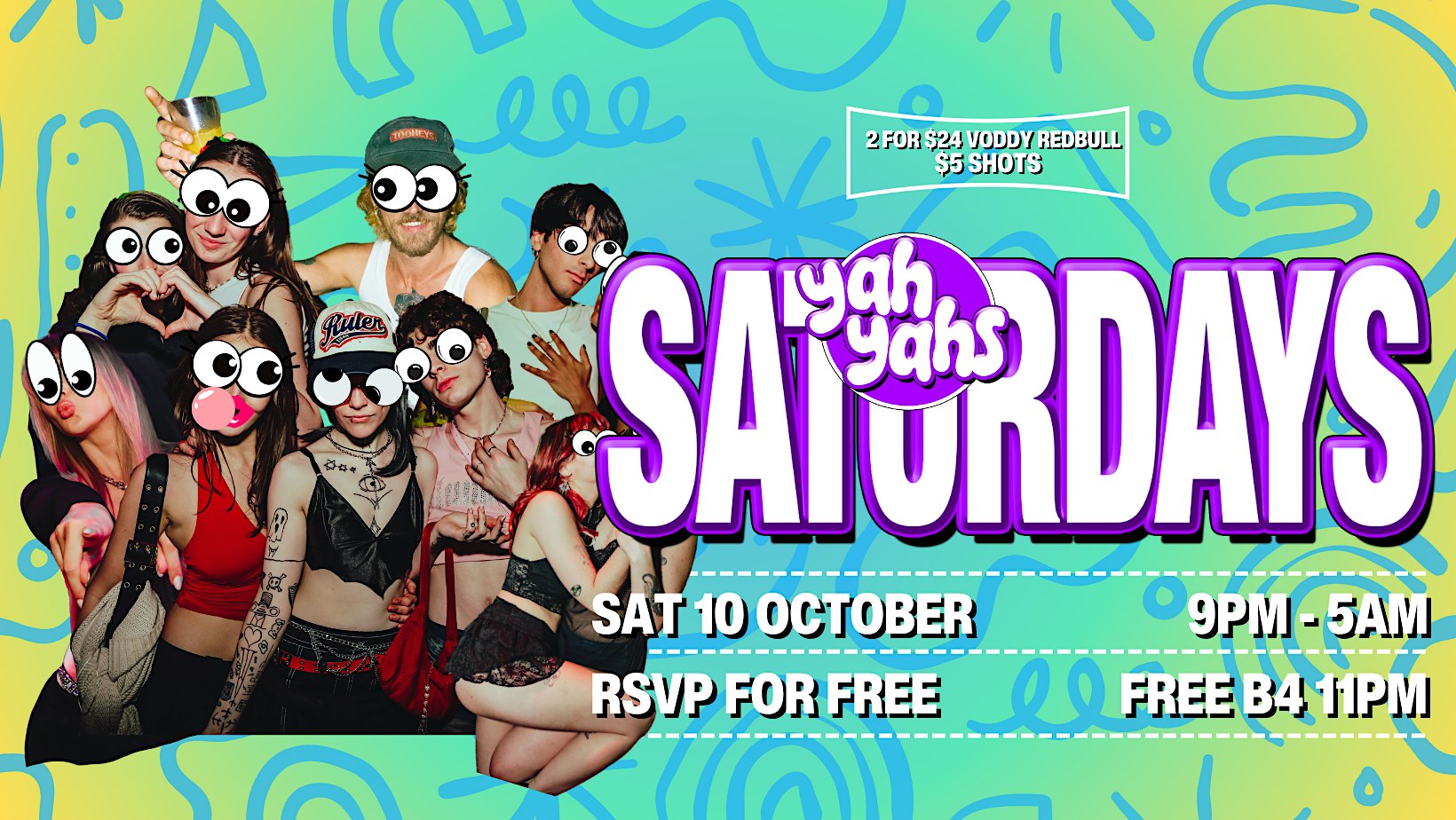 SATURDAY NIGHT PARTY AT YAH'S till 5AM SAT OCT 10