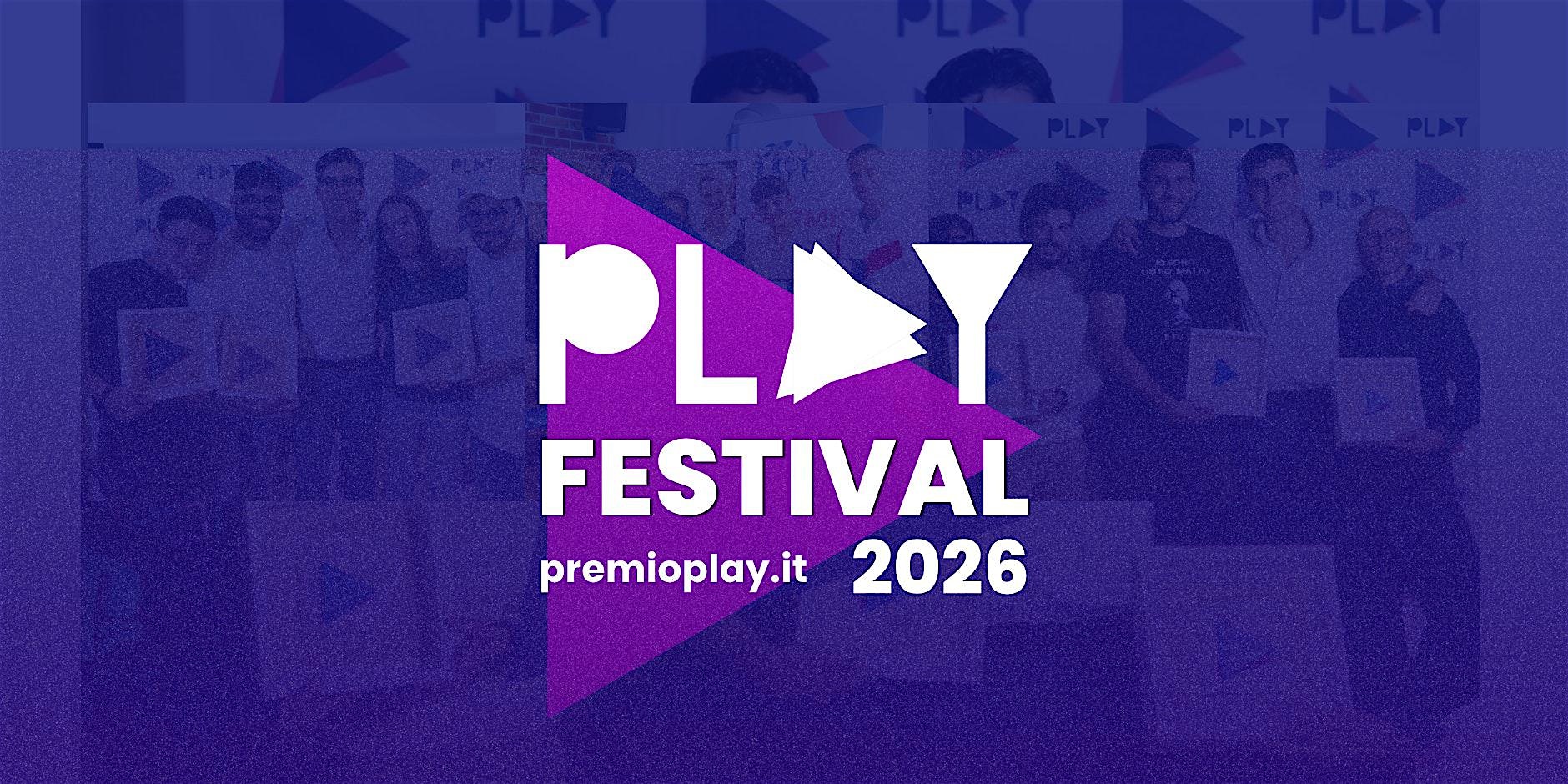 Premio PLAY Festival 2026 [Dom 27 settembre, ore 10:00]