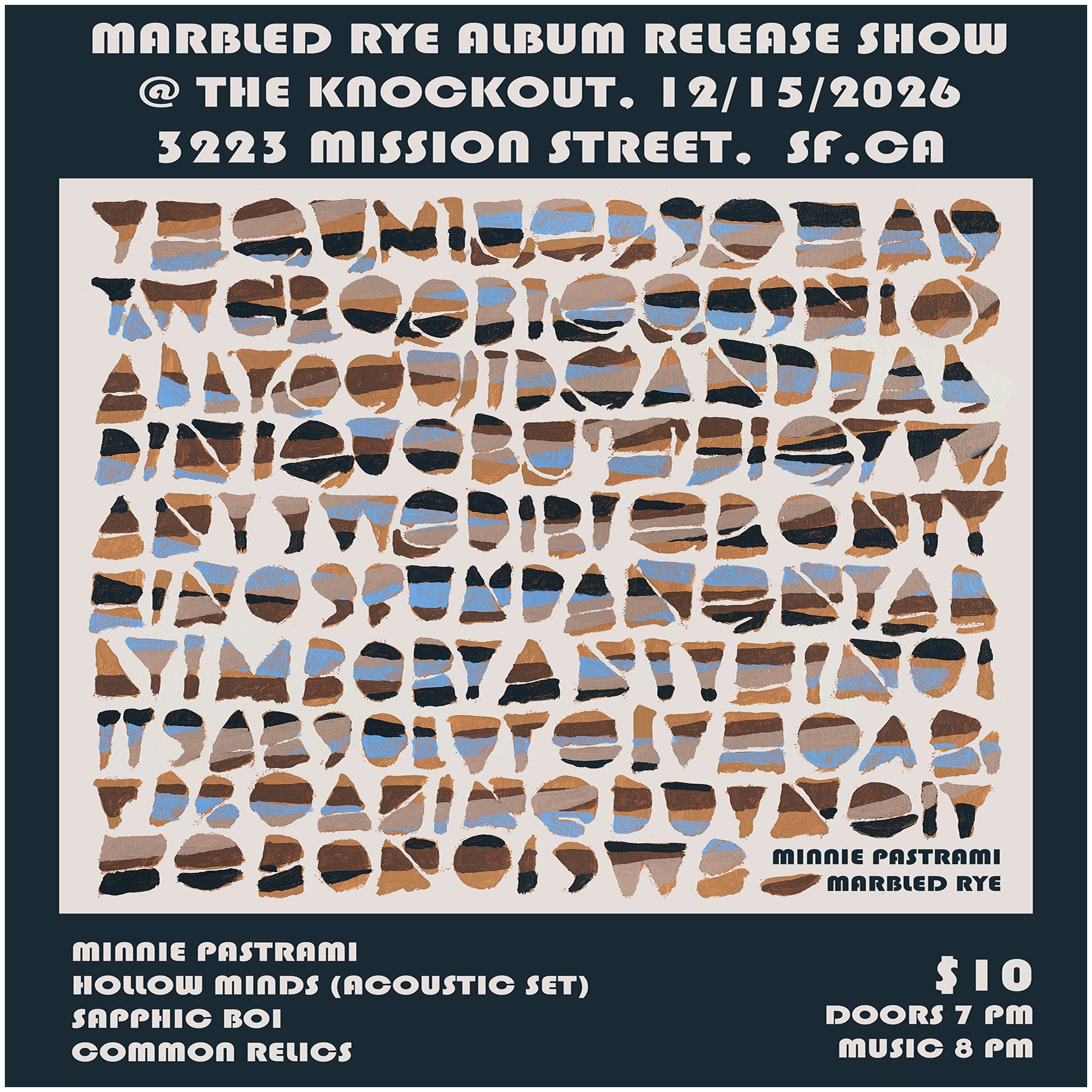 MINNIE PASTRAMI + HOLLOW MINDS (ACOUSTIC) + SAPPHIC BOI + COMMON RELICS 