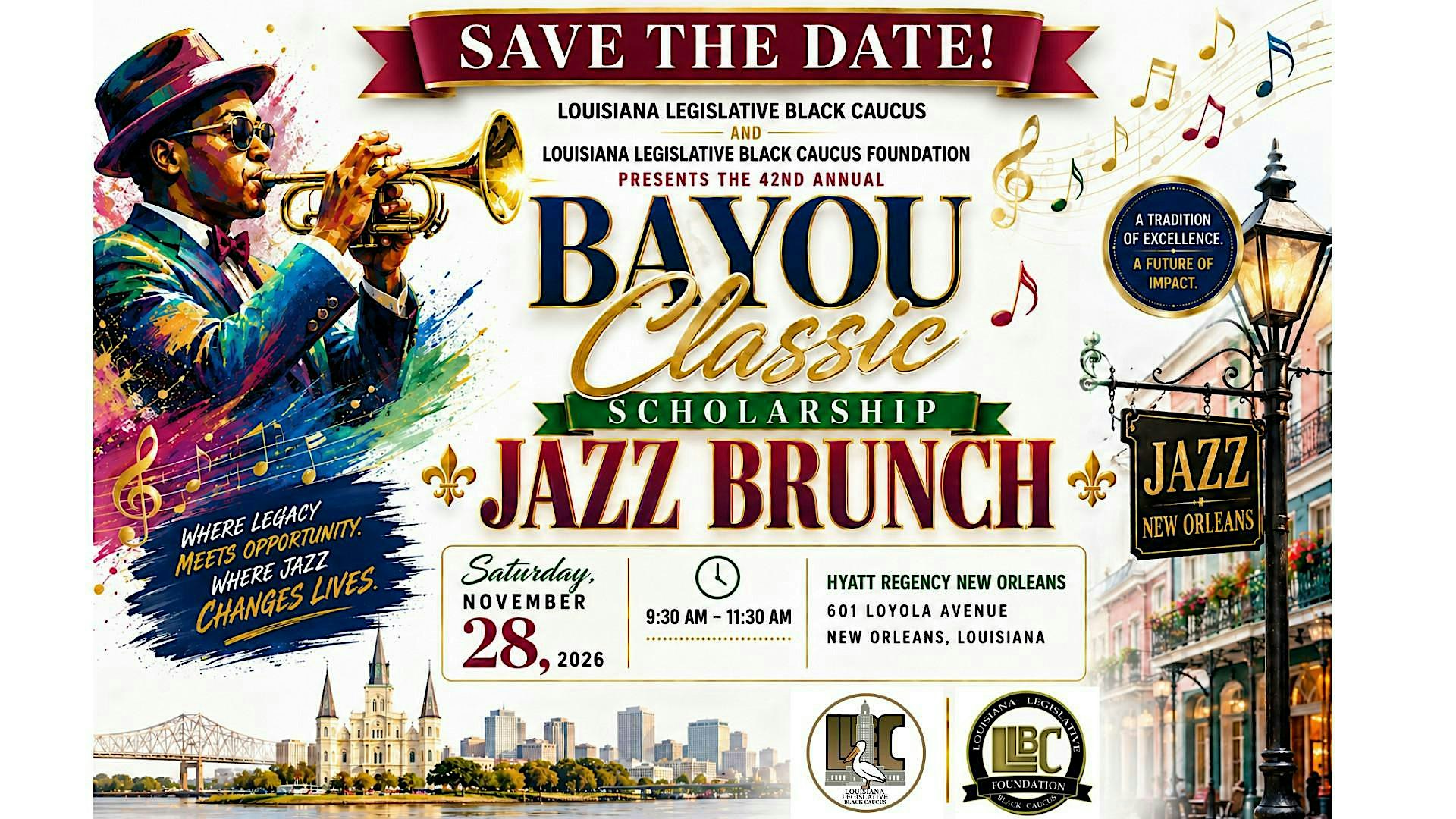 LLBC/LLBCF Bayou Classic Scholarship Jazz Brunch