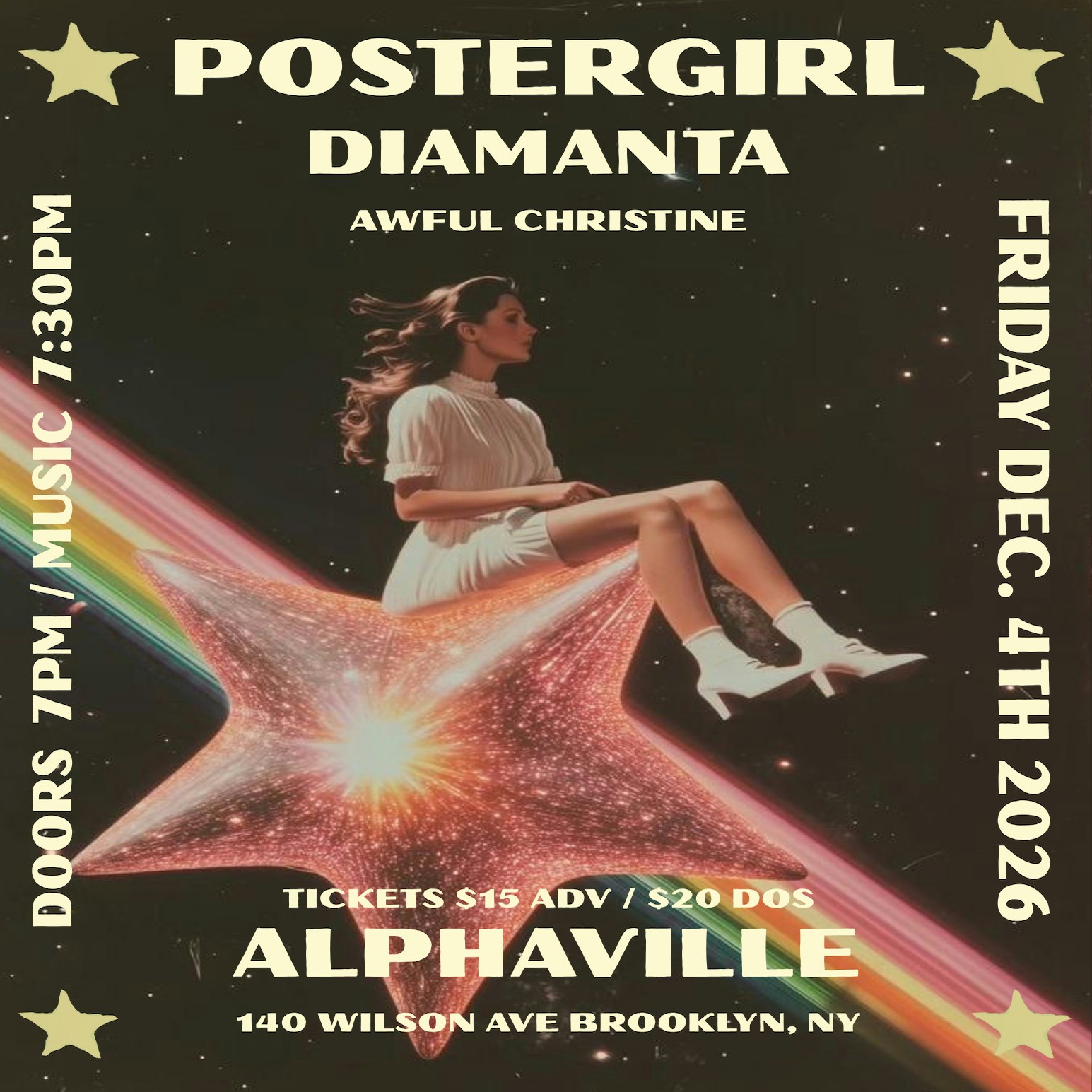 postergirl, Diamanta, Awful Christine