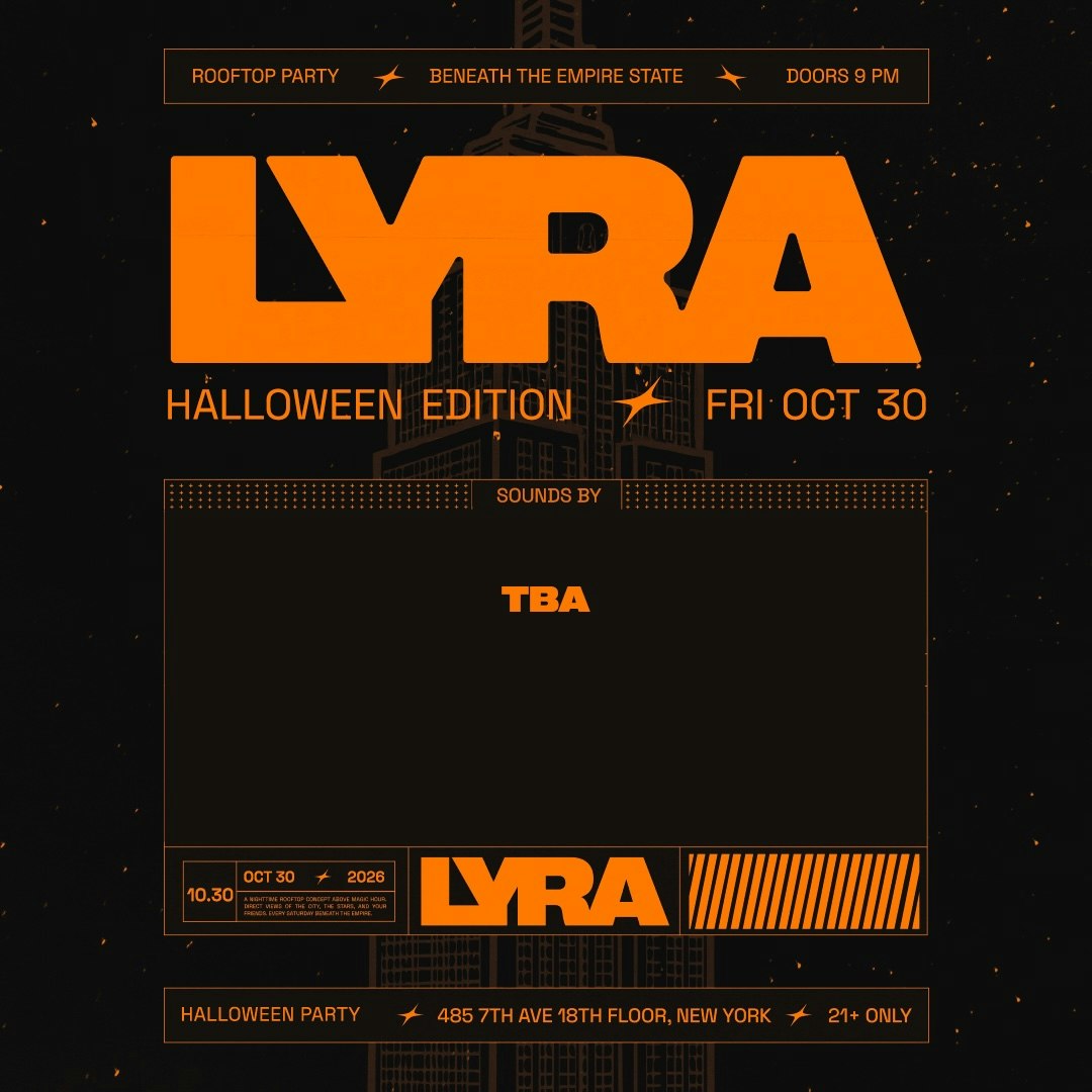 LYRA Rooftop Party ✭ Halloween Edition 10.30