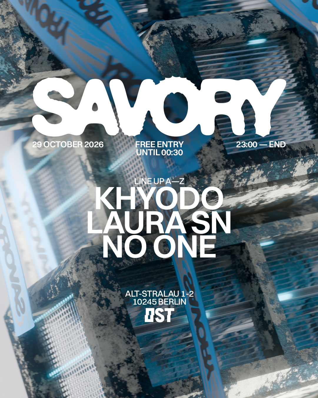 [FREE ENTRY TILL 00:30] SAVORY