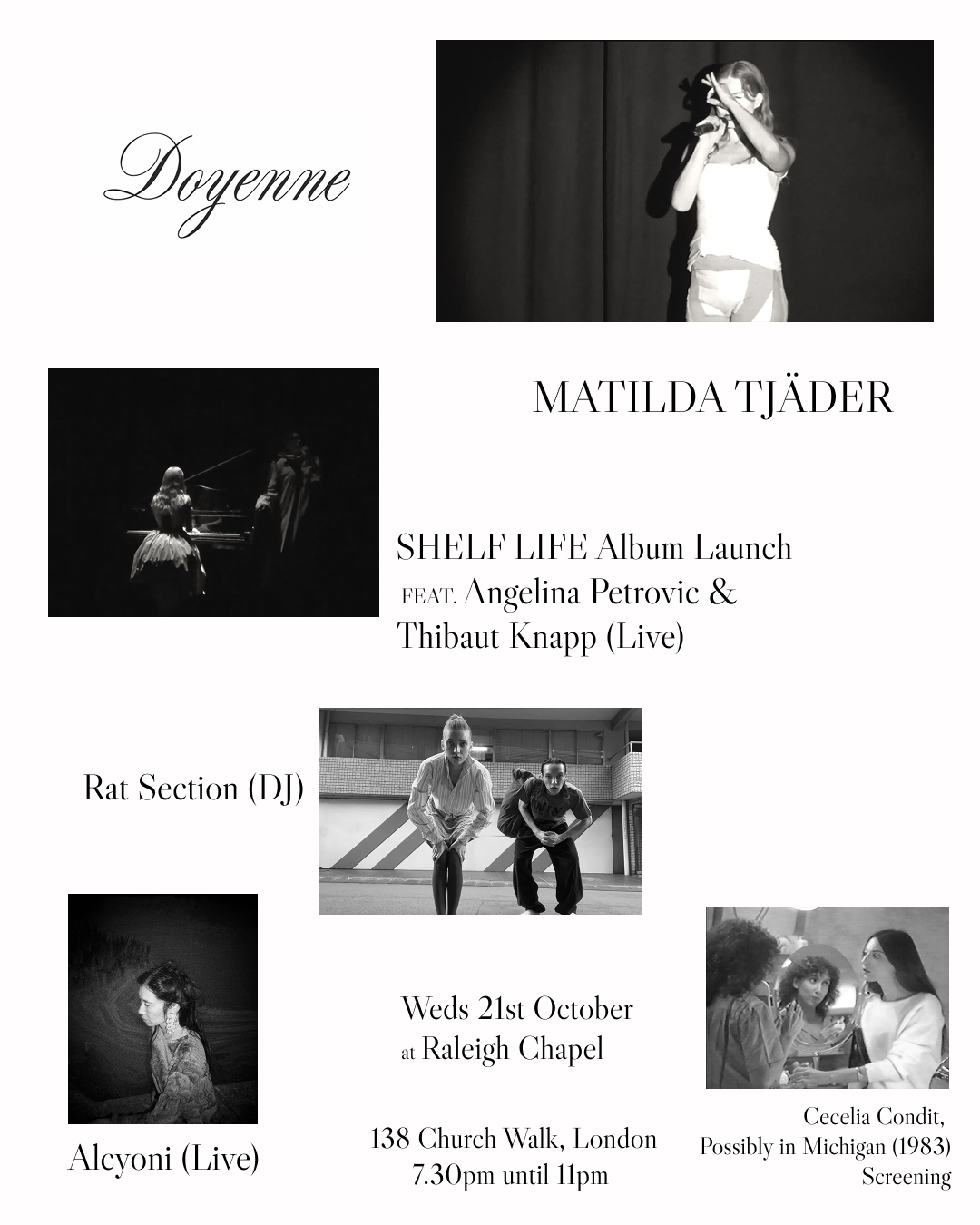 Matilda Tjäder Album Launch: Rat Section + Alcyoni
