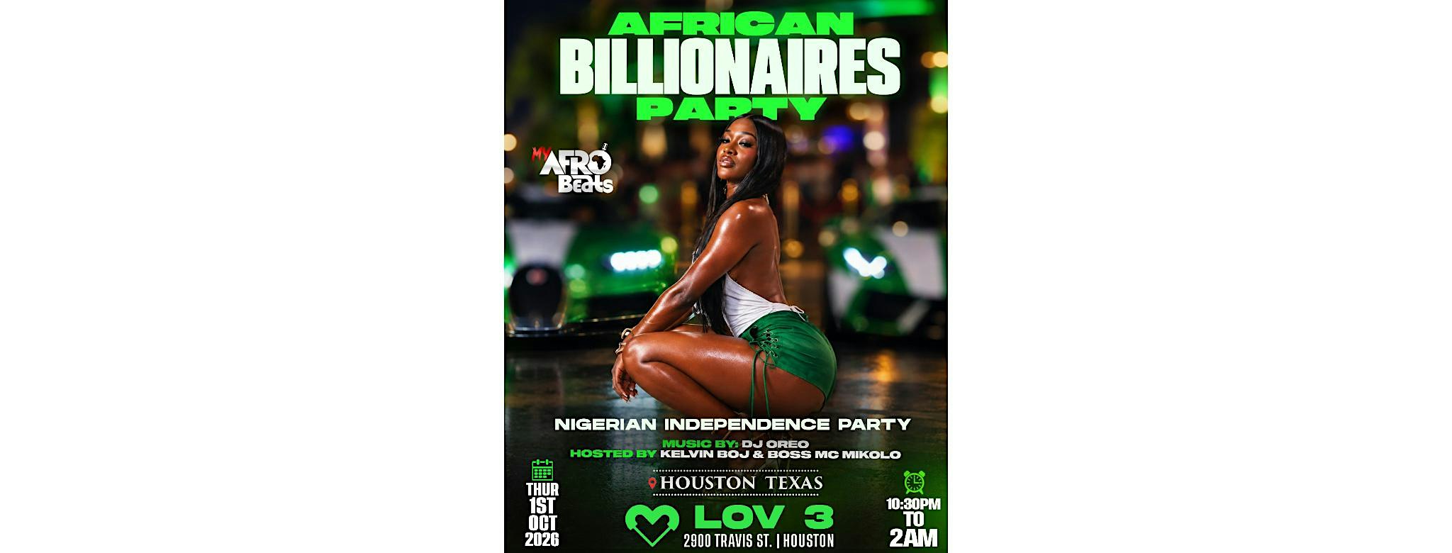 MyAfrobeats African Billionaires Exclusive Party at Lov3 Houston.