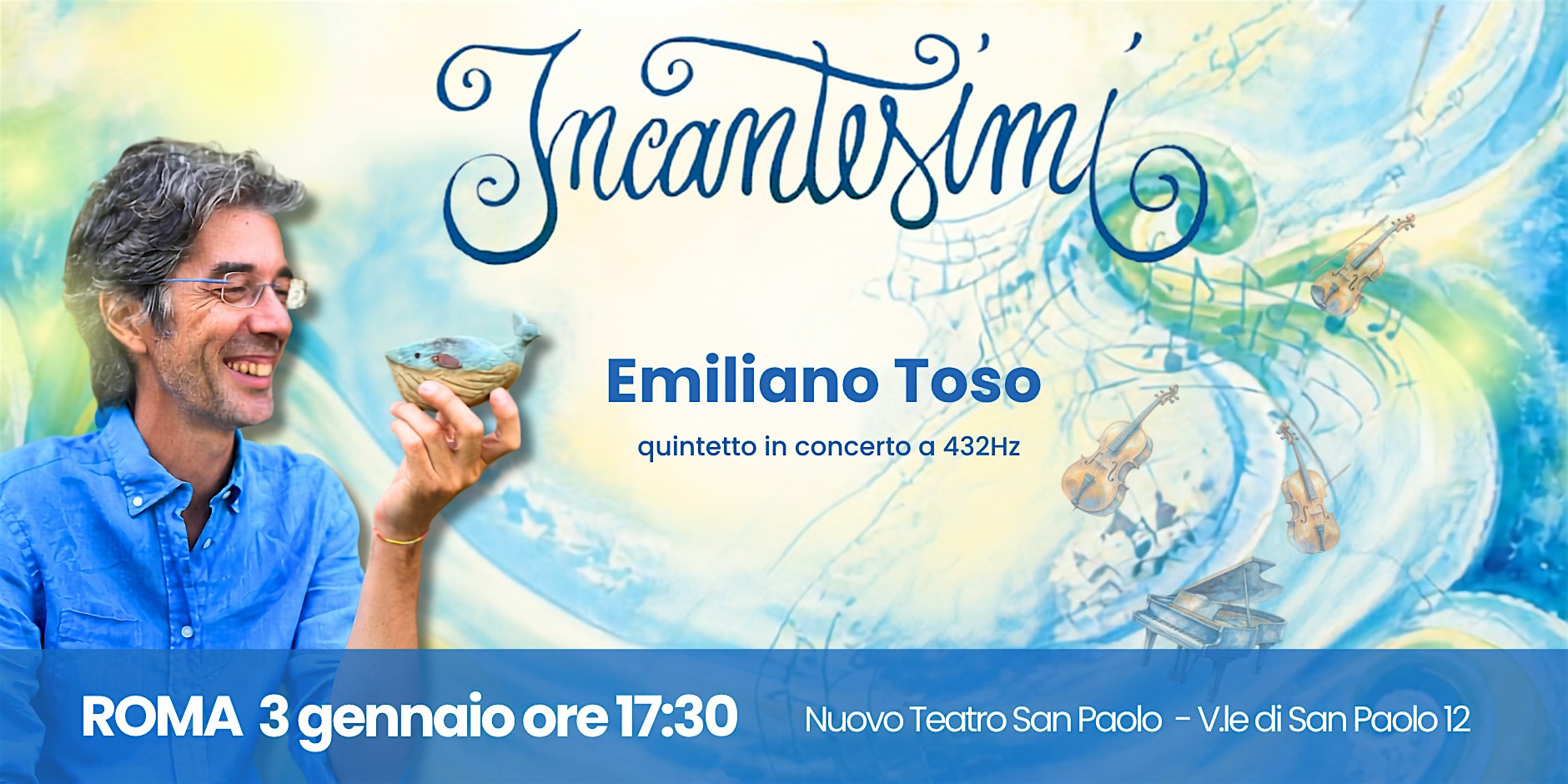 Incantesimi - Il nuovo album di Emiliano Toso in concerto