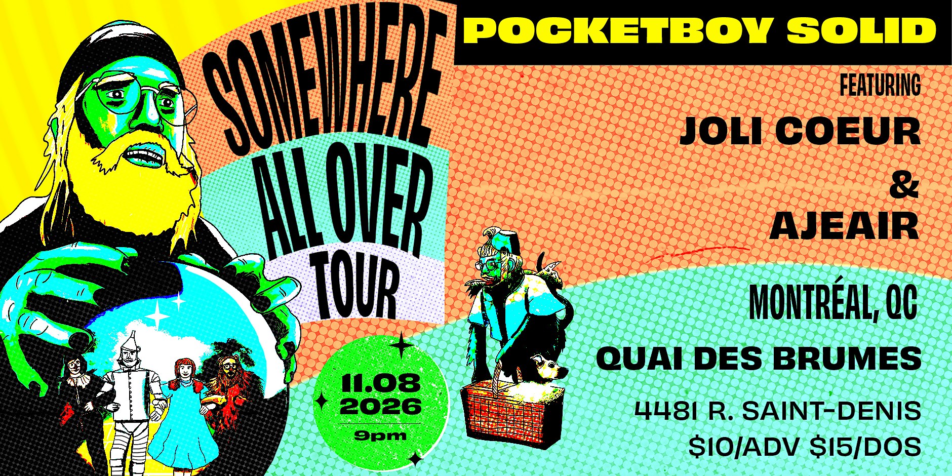 Pocketboy Solid at Quai Des Brumes with Joli Coeur & Ajeair