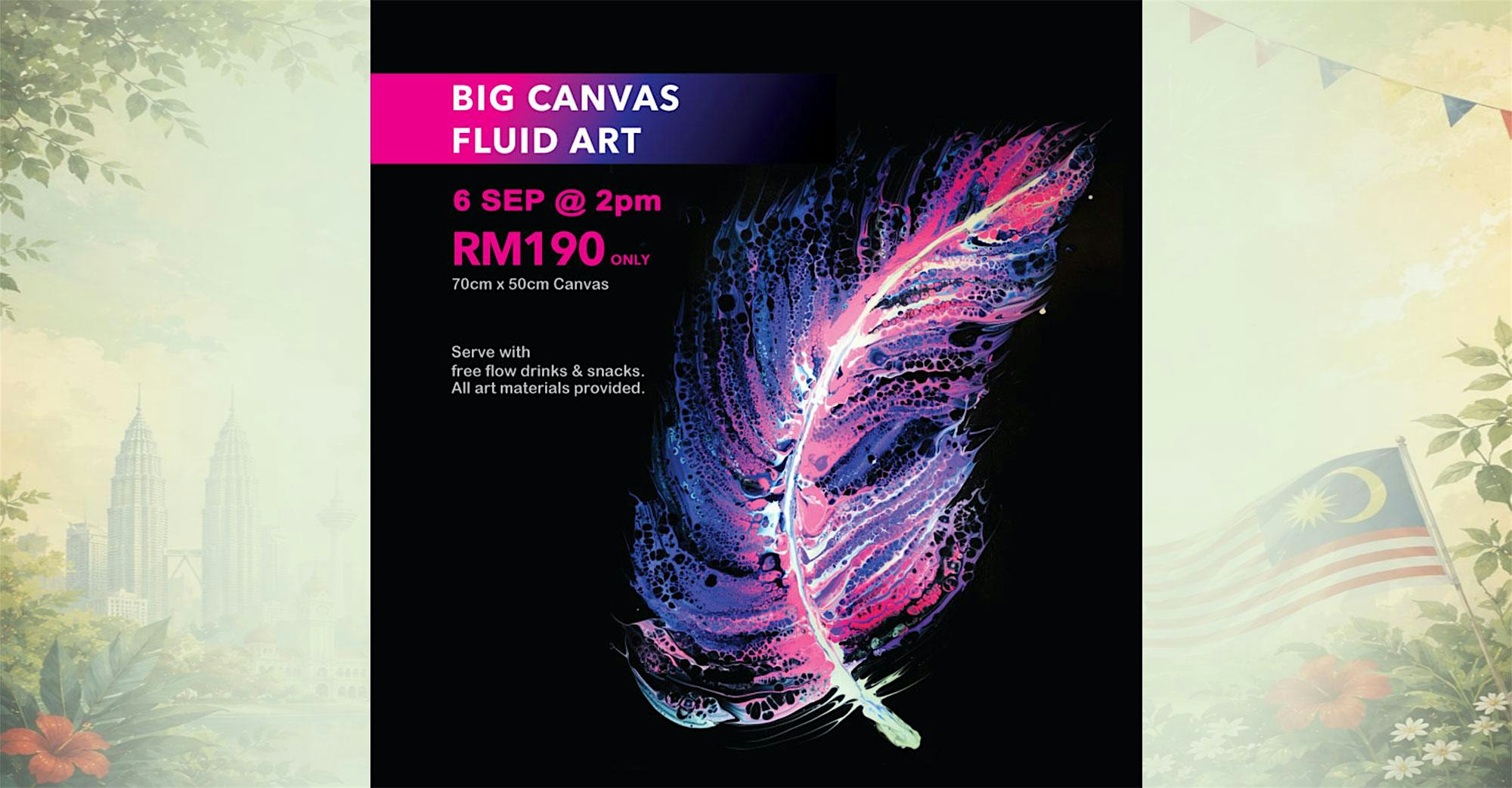 Workshop: Big Canvas Fluid Art (2pm Sun)