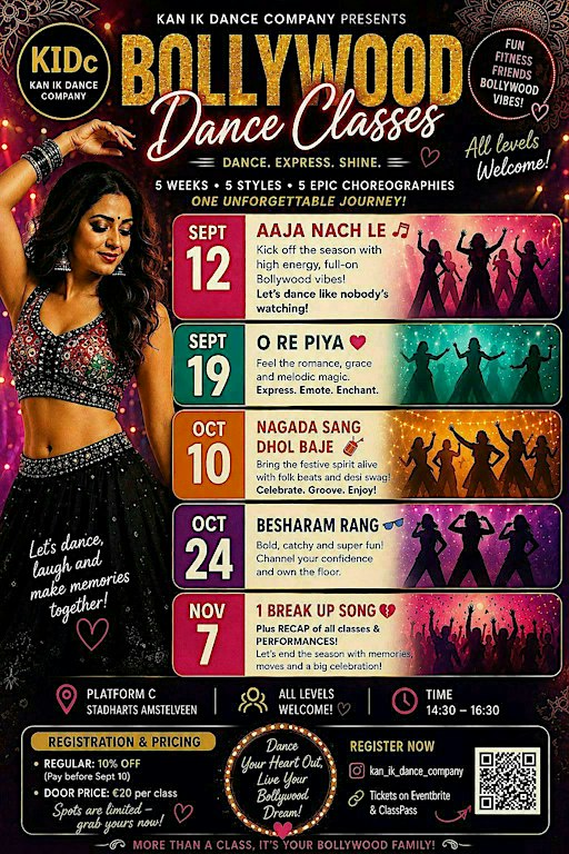 Diwali special Bollywood dance class at platform c , Amstelveen