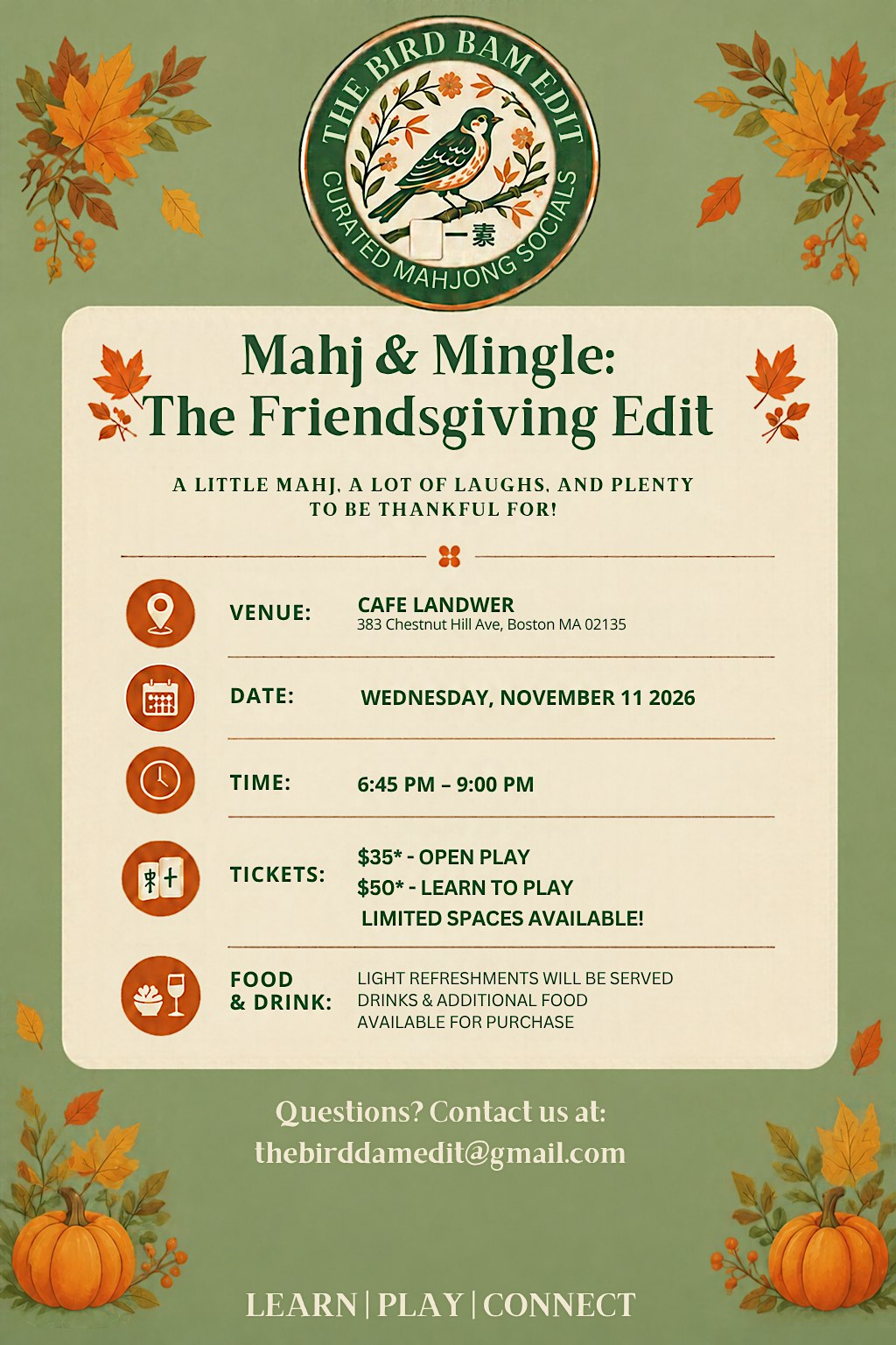 The Friendsgiving Edit - Mahjong Social