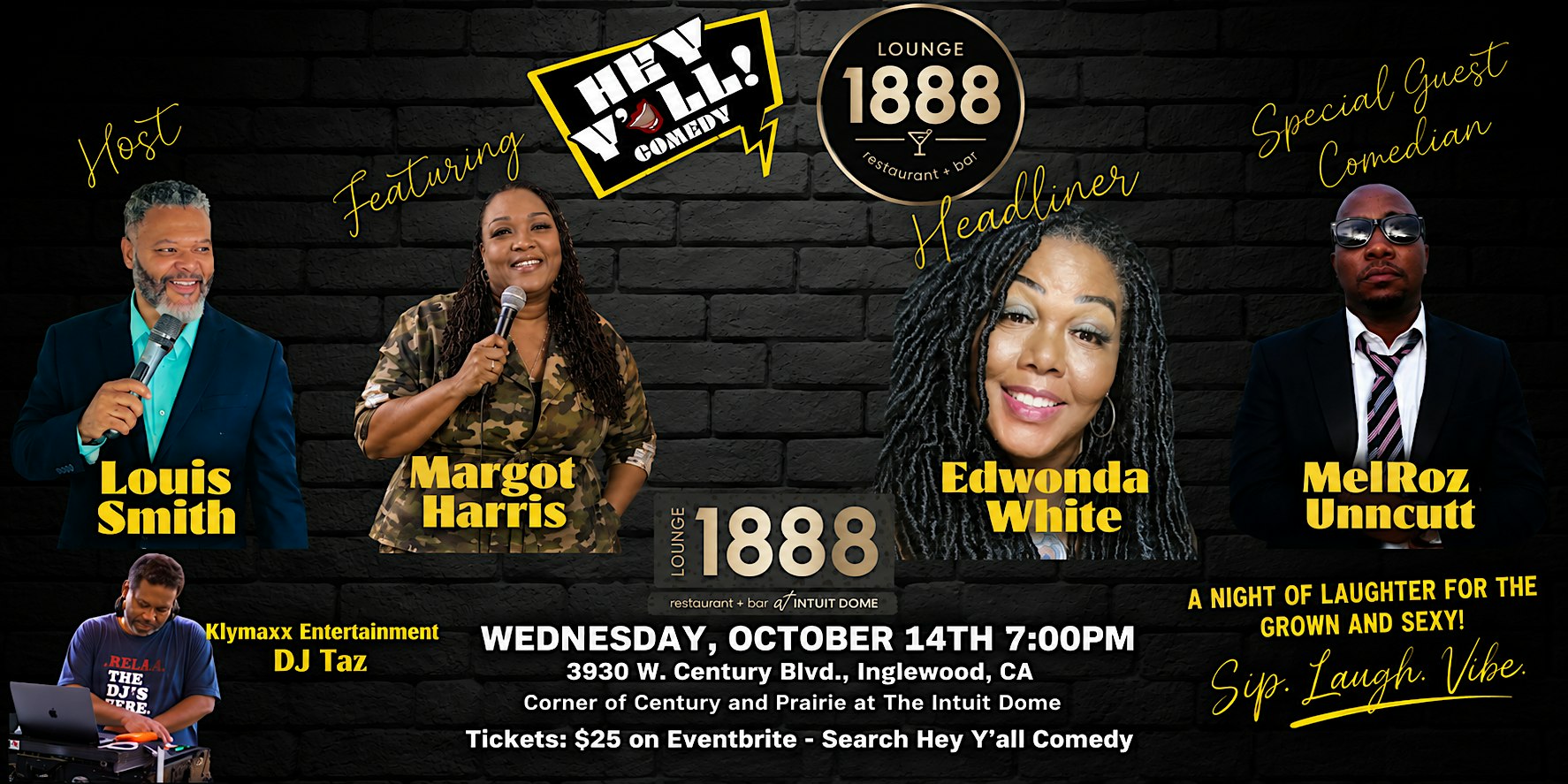 Hey Y'all Comedy @ Lounge 1888