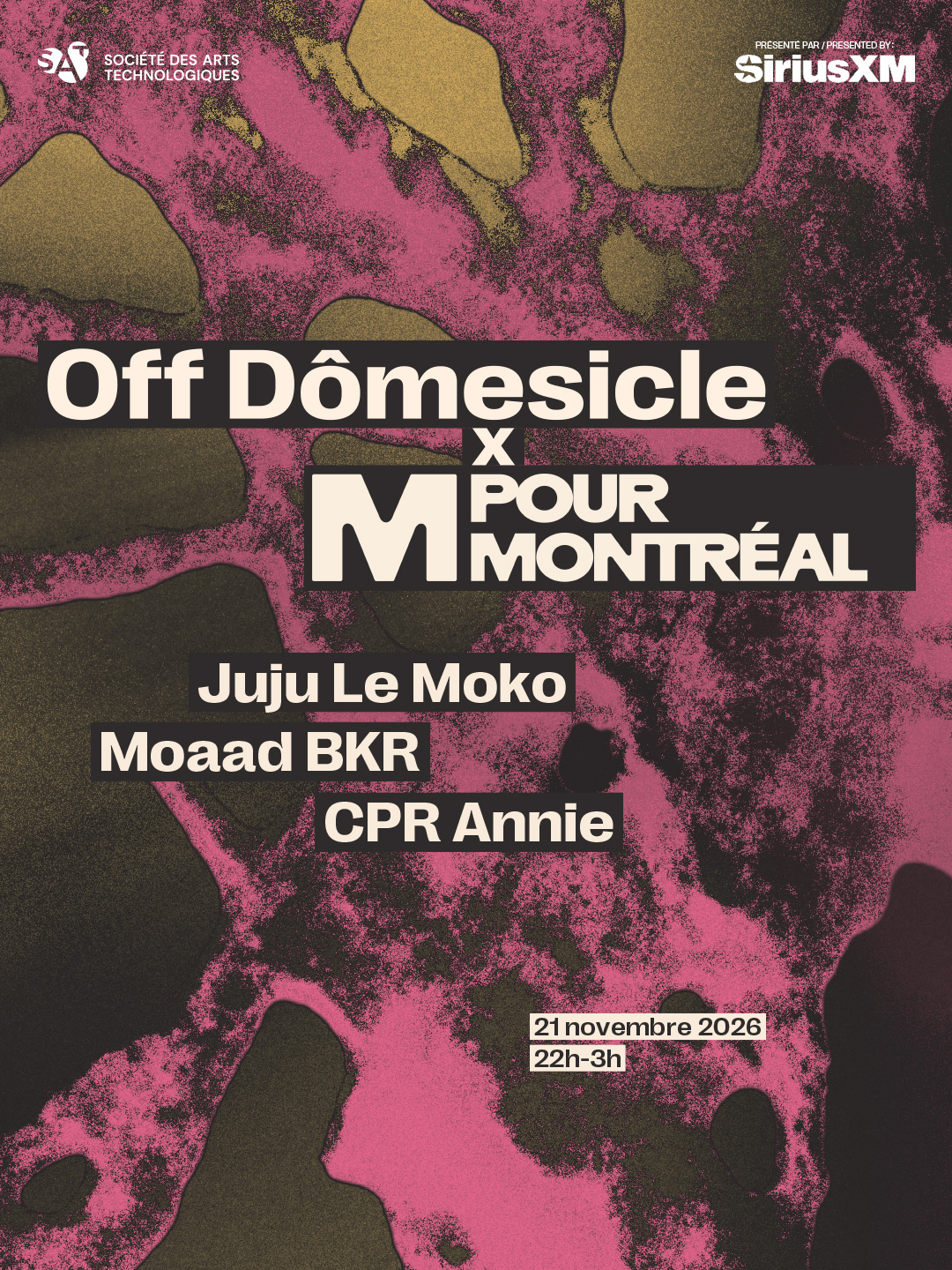 Off Dômesicle x M Pour MTL: Juju le Moko, Moaad BKR et CPR Annie