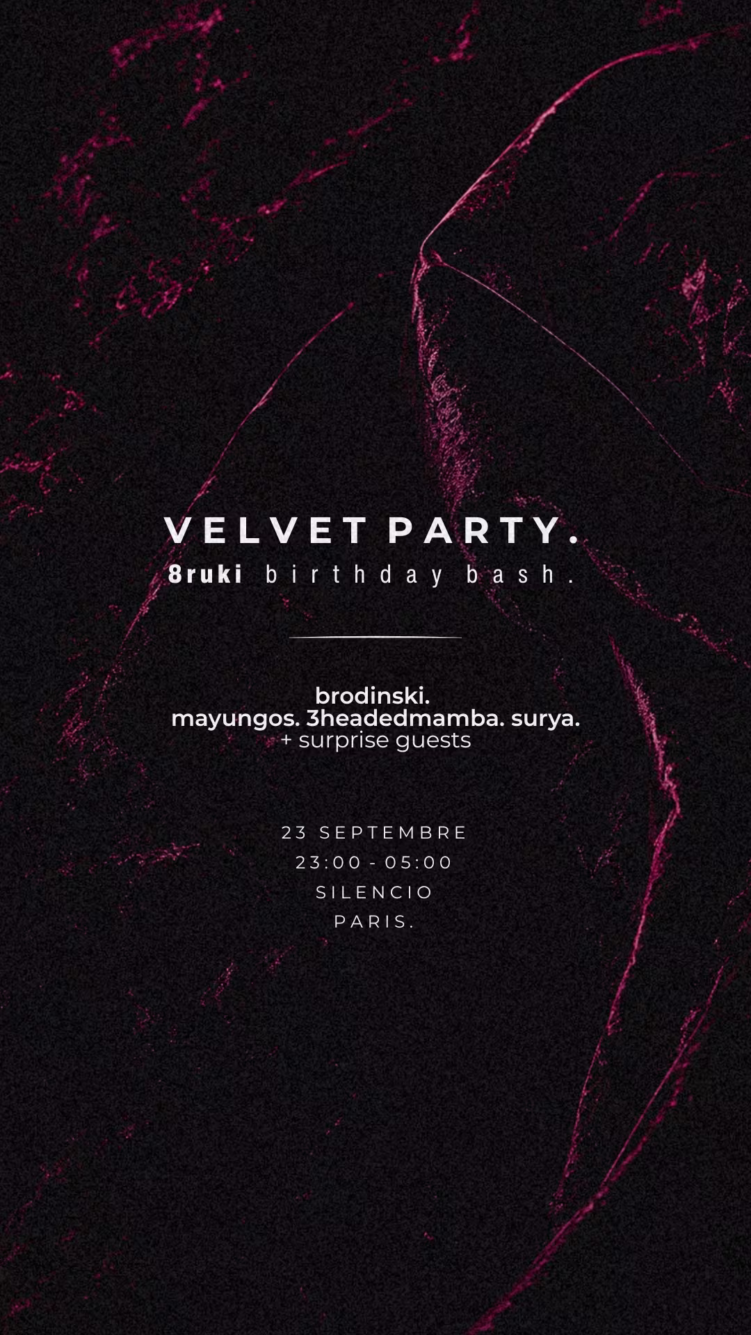 8ruki Bday Bash: Brodinski, Mayungos, 3heademamba, Surya