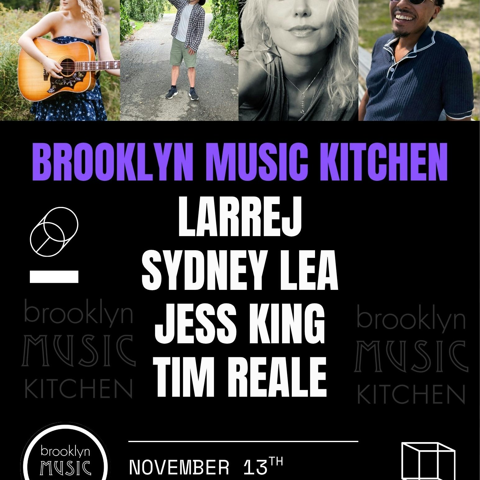 Larrej, Sydney Lea, Jess King, Tim Reale, + MORE!