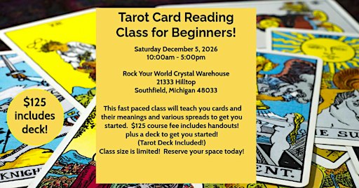 Tarot Card Reading Class for Beginners!