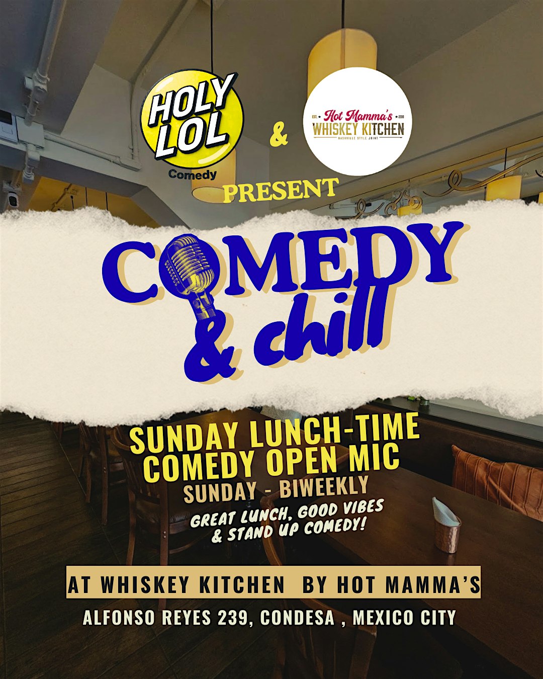 Sunday Comedy Open Mic - Late Lunch Stand Up Fun